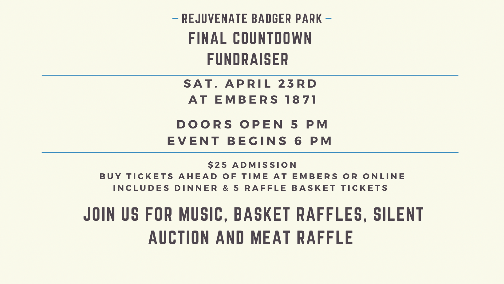 Campaign cover image for Final Countdown Badger Fundraiser