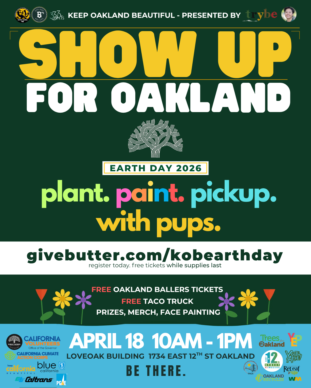 Campaign cover image for 💚 EARTH DAY BEAUTIFICATION INVITE: SHOW UP & SHOW OUT WITH KEEP OAKLAND BEAUTIFUL!