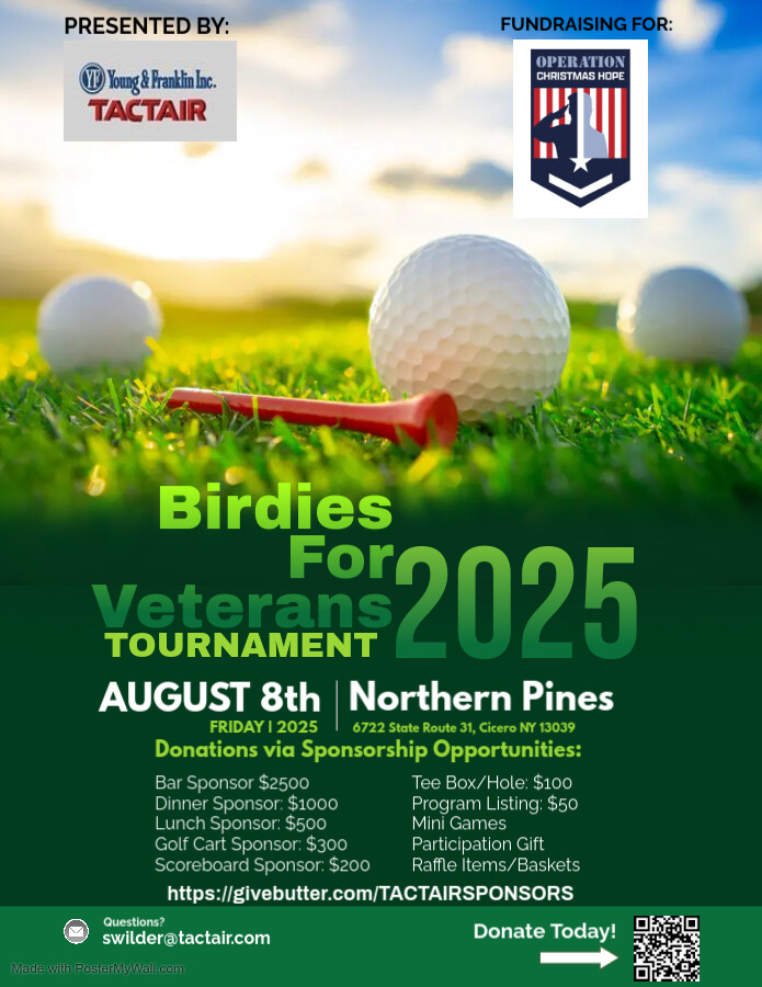 Campaign cover image for Birdies For Veterans Golf Tournament 2025 DONATIONS ONLY