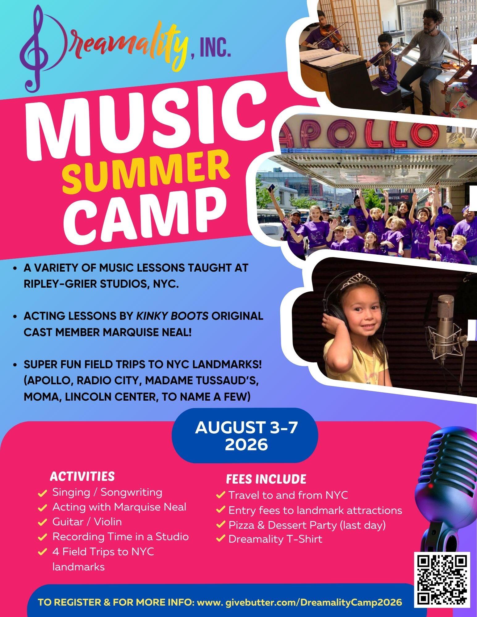 Campaign cover image for Summer Camp 2026 🎶