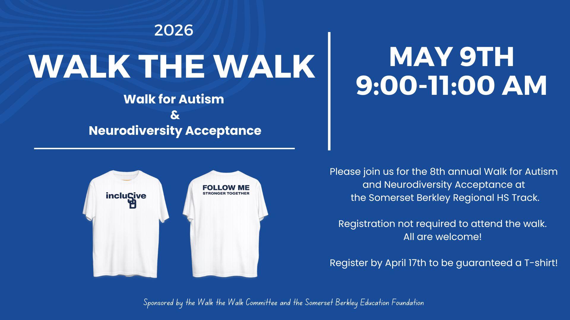 Campaign cover image for 8th Annual Walk for Autism & Neurodiversity Acceptance