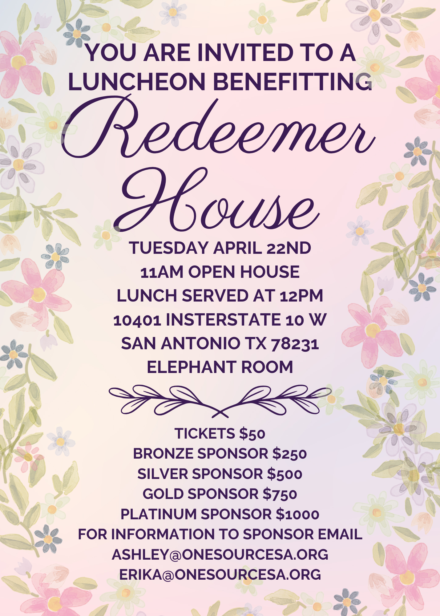 Campaign cover image for Redeemer House Luncheon