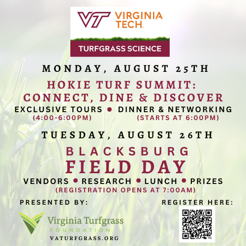 Campaign cover image for Hokie Turf Summit: Connect, Dine & Discover at the 2025 Blacksburg VT Turfgrass Field Day!