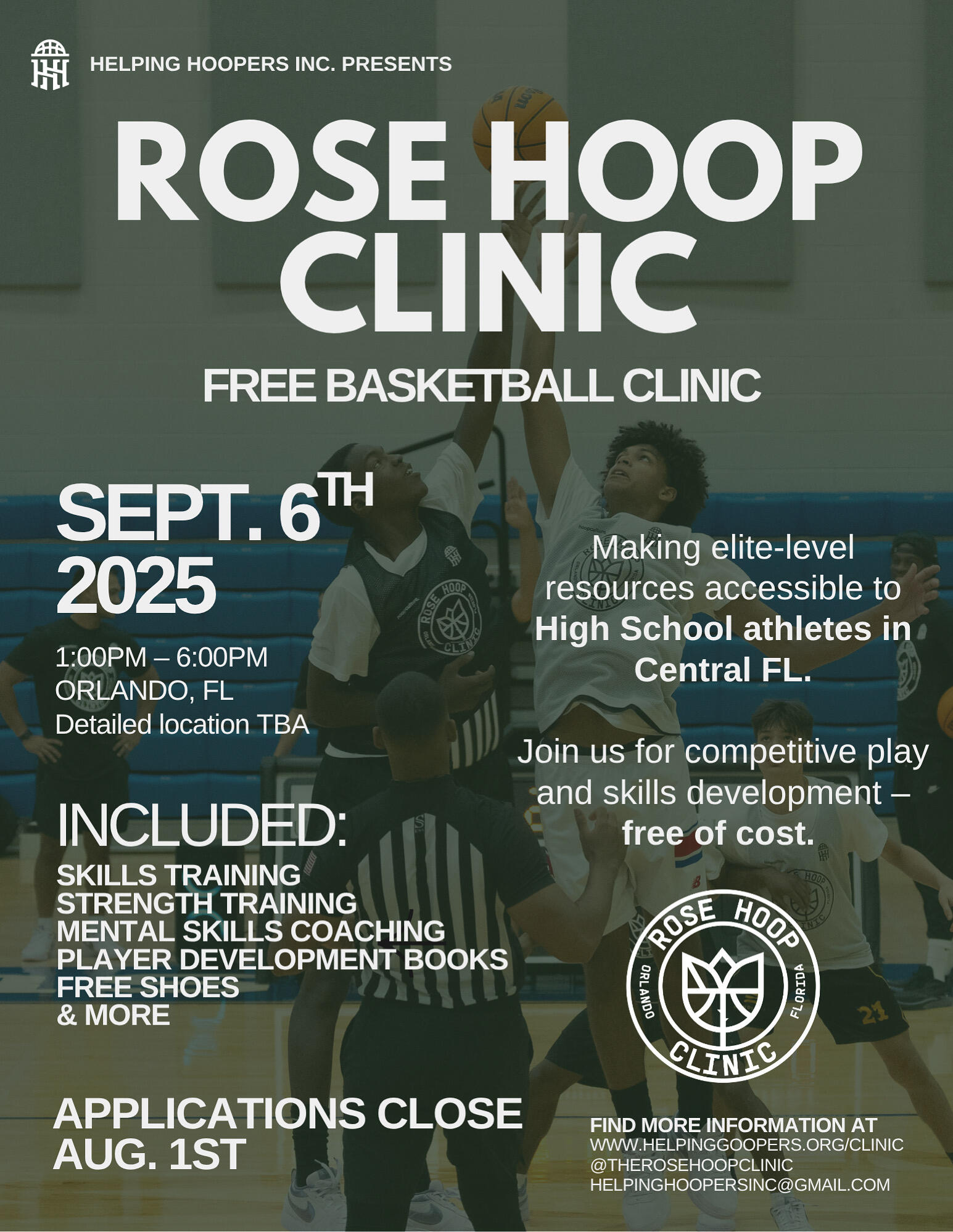 Campaign cover image for Rose Hoop Clinic 2025