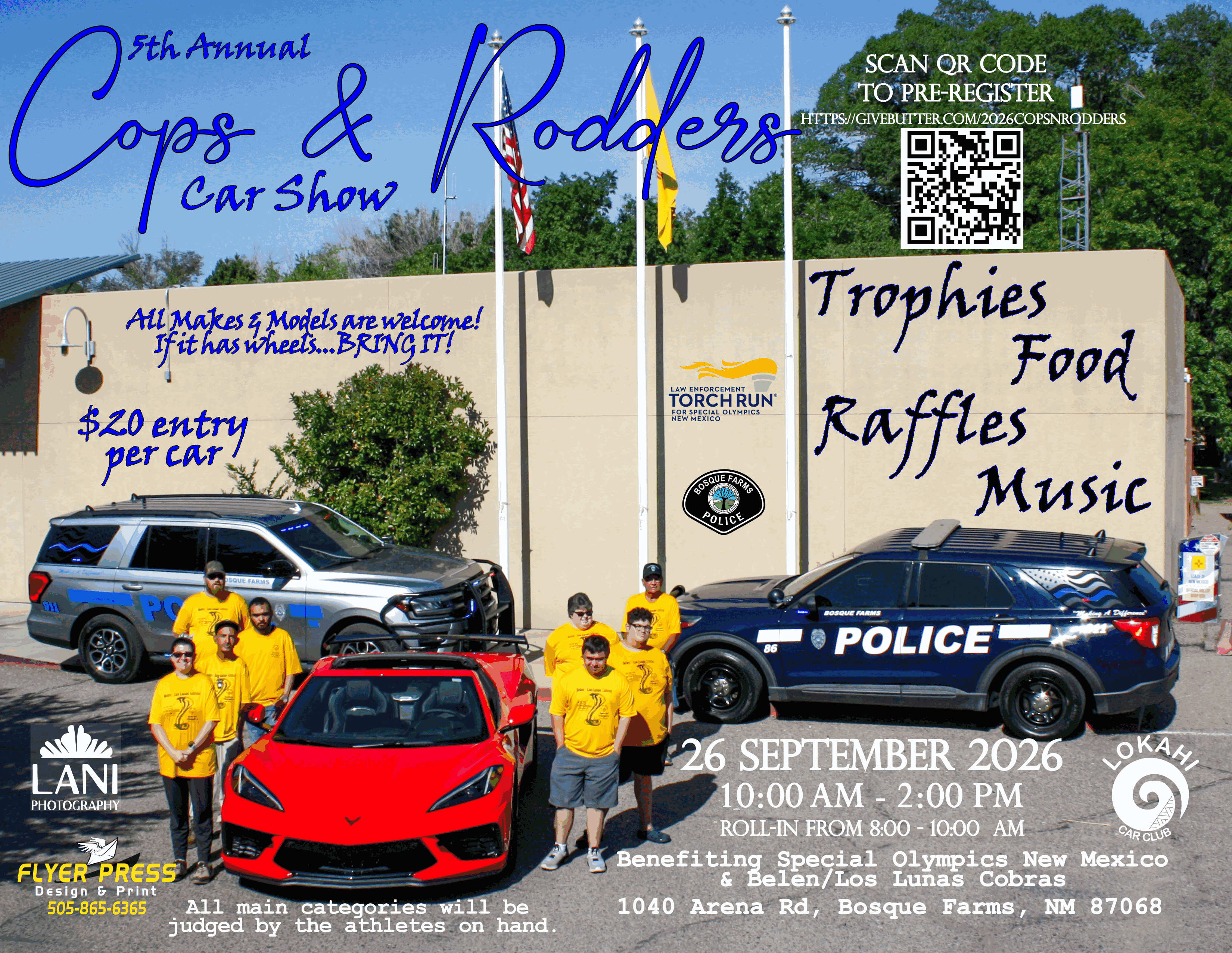 Campaign cover image for 2026 Cops and Rodders Car Show