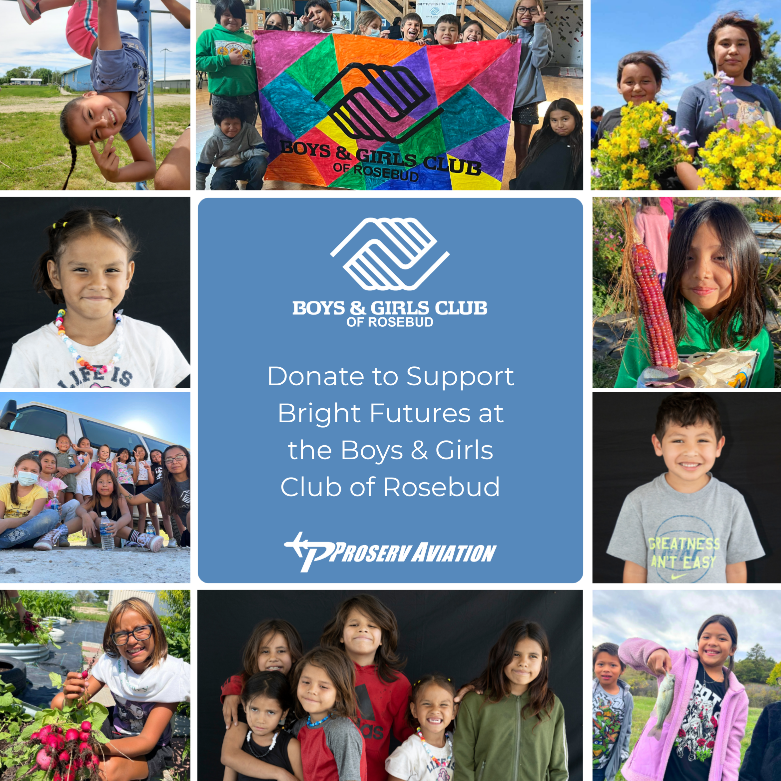 Campaign cover image for Support the Boys & Girls Club of Rosebud with Proserv Aviation 2026