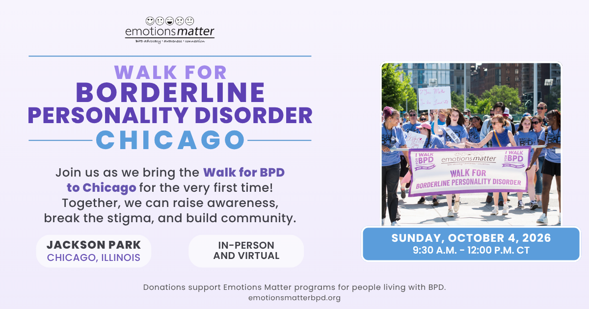 Campaign cover image for Chicago Walk for Borderline Personality Disorder 2026