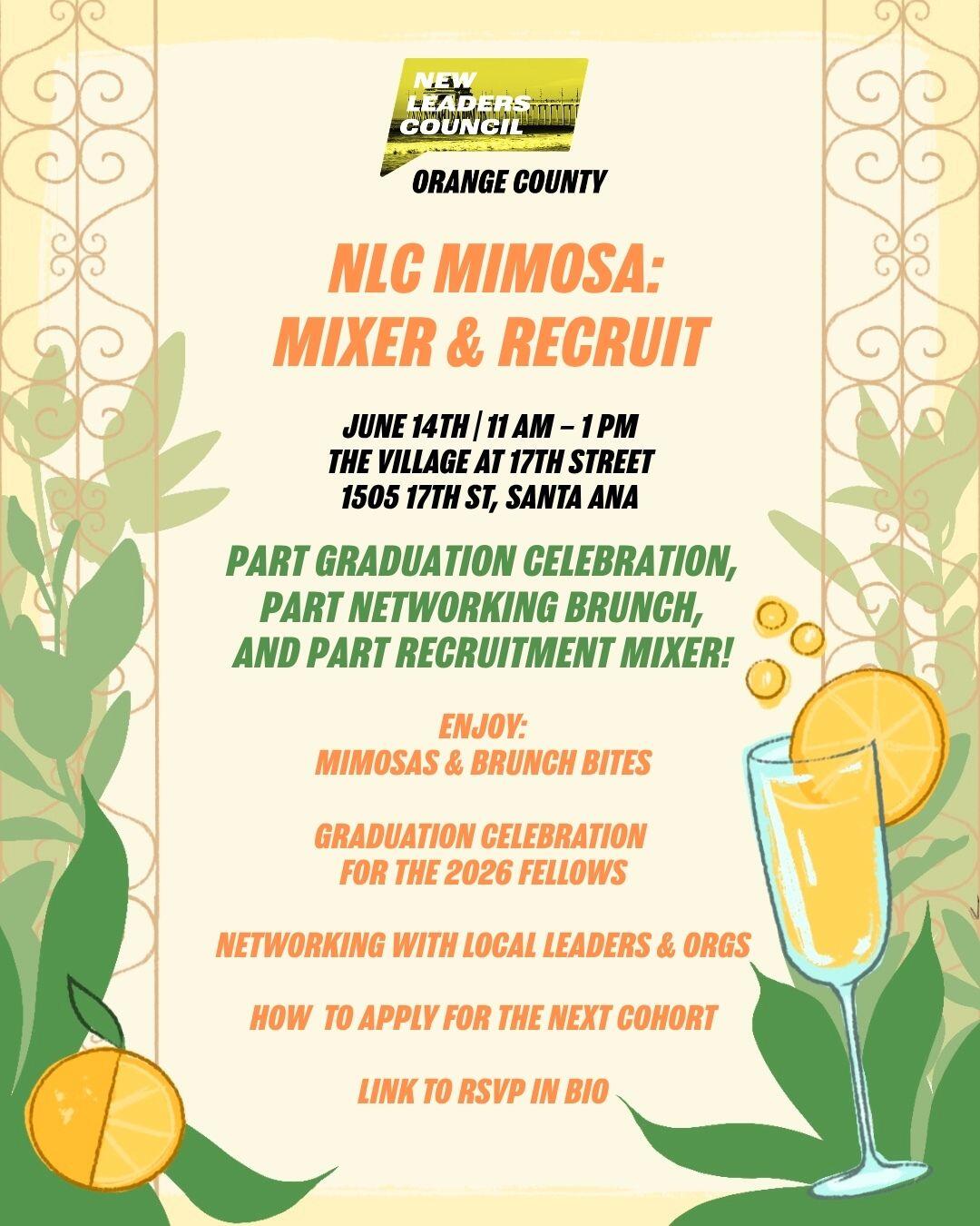 Campaign cover image for 2026 NLC Orange County - NLC Mimosa: Recruit & Mixer