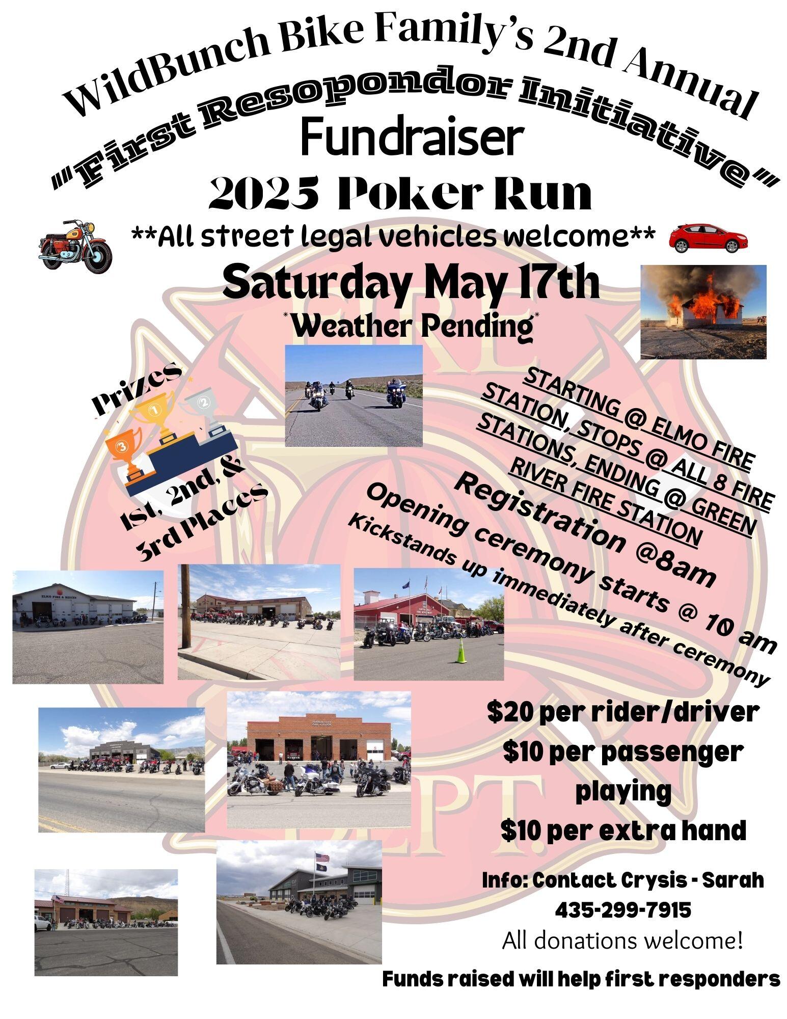 Campaign cover image for WildBunch Bike Family 2nd Annual First Responder Initiative Poker Run