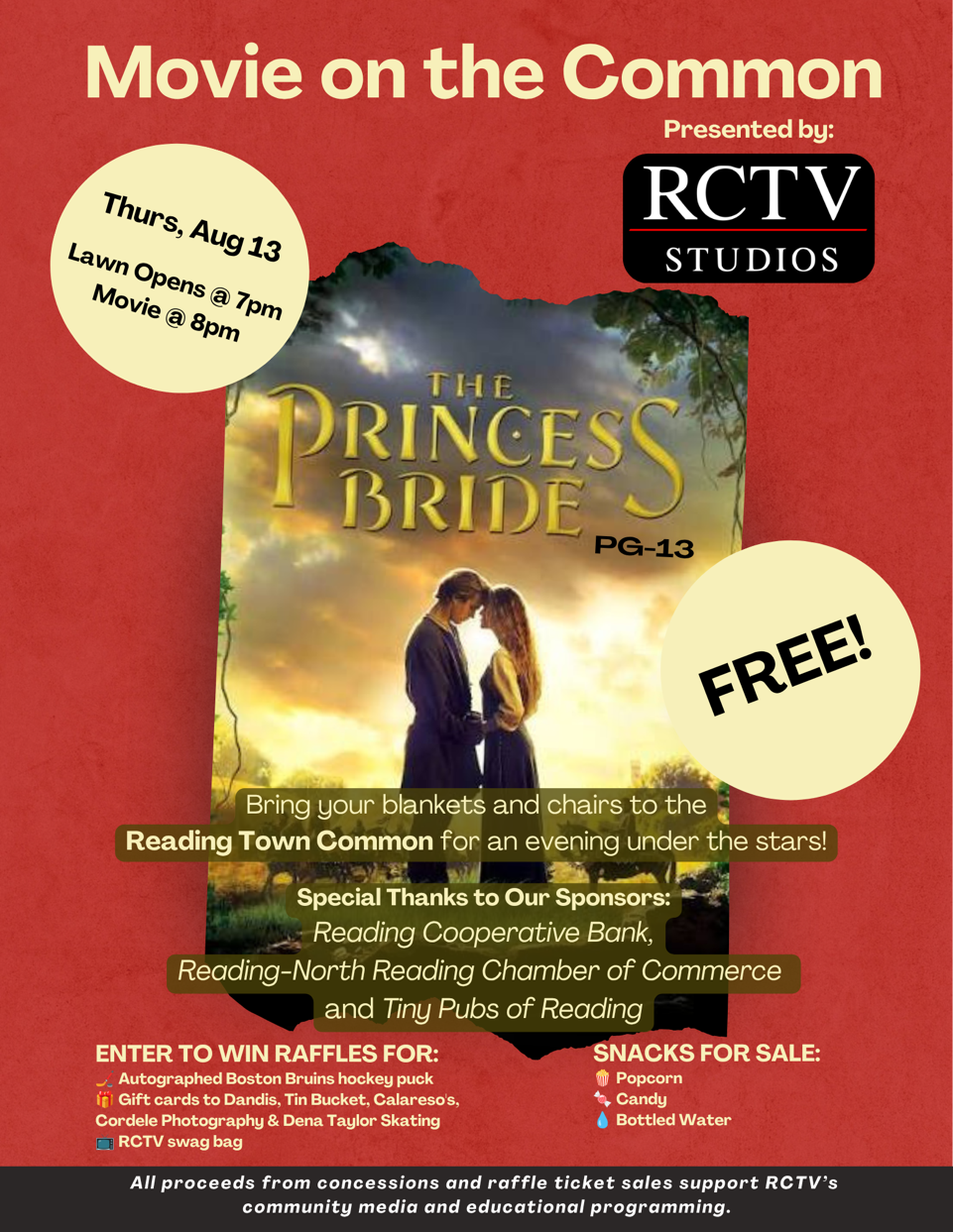 Campaign cover image for Join RCTV Studios for a Free Outdoor Community Movie Night