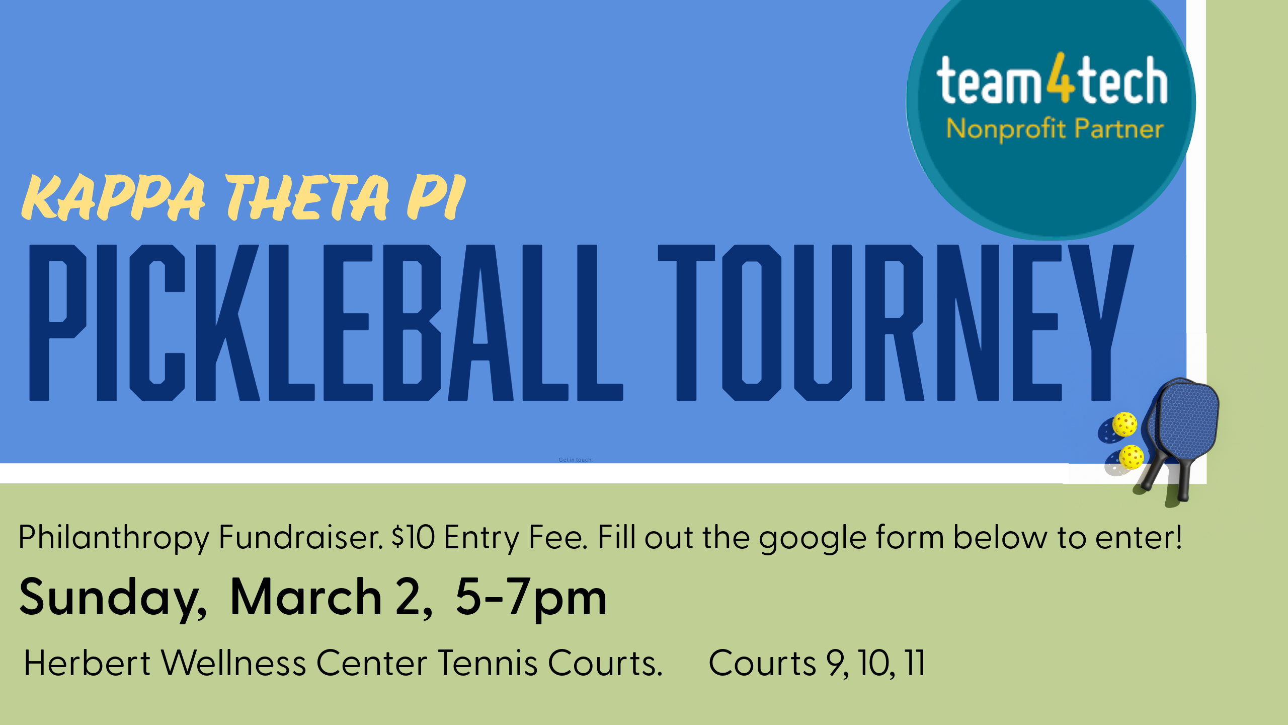 Campaign cover image for 1-KTP Pickleball Benefiting Team4Tech