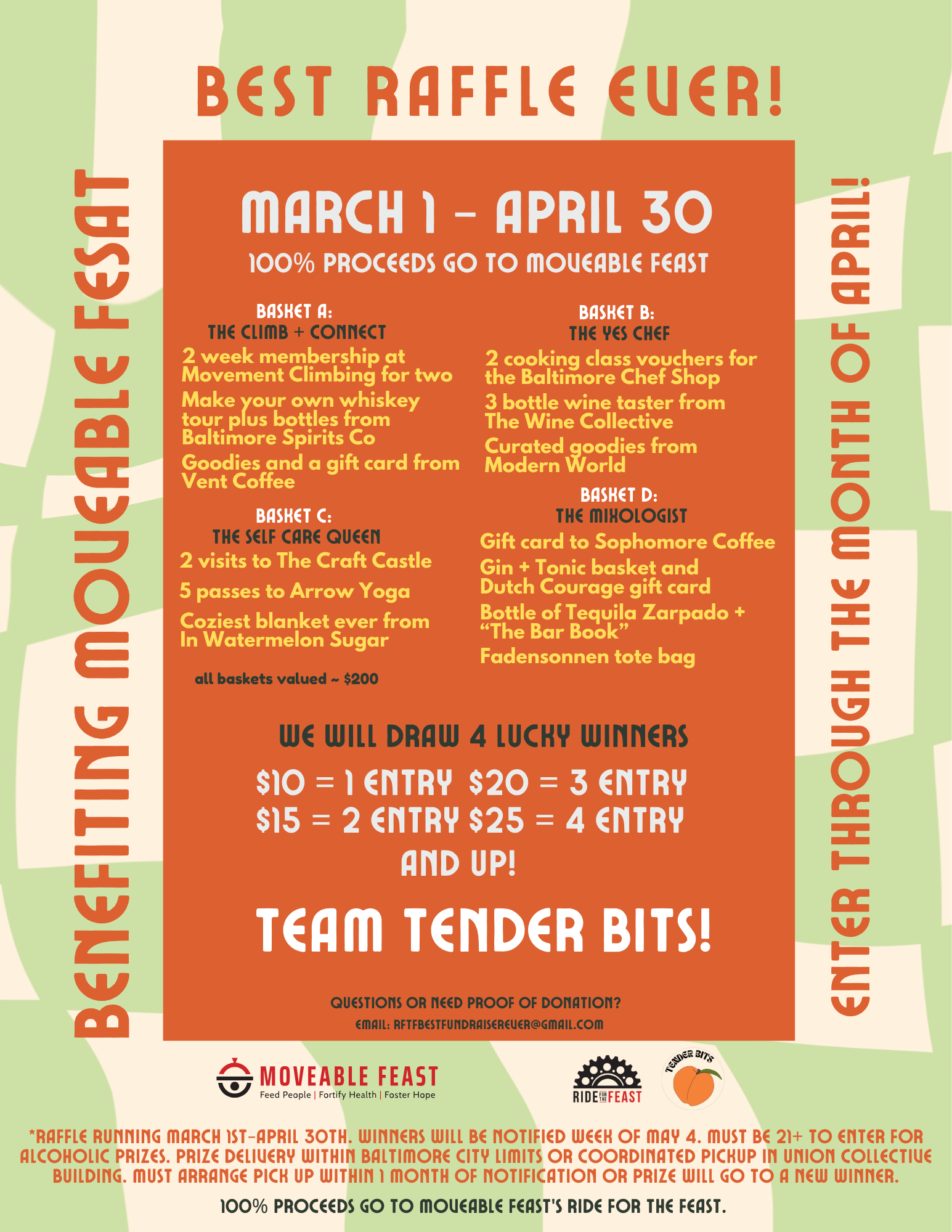 Campaign cover image for Tender Bits Best Raffle Ever