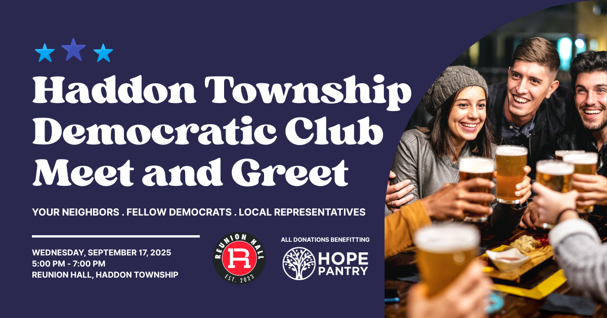 Campaign cover image for Haddon Township Democratic Club Meet & Greet
