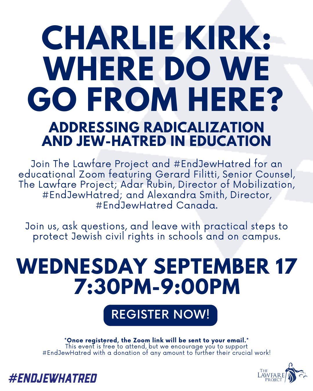 Campaign cover image for Charlie Kirk - where do we go from here?