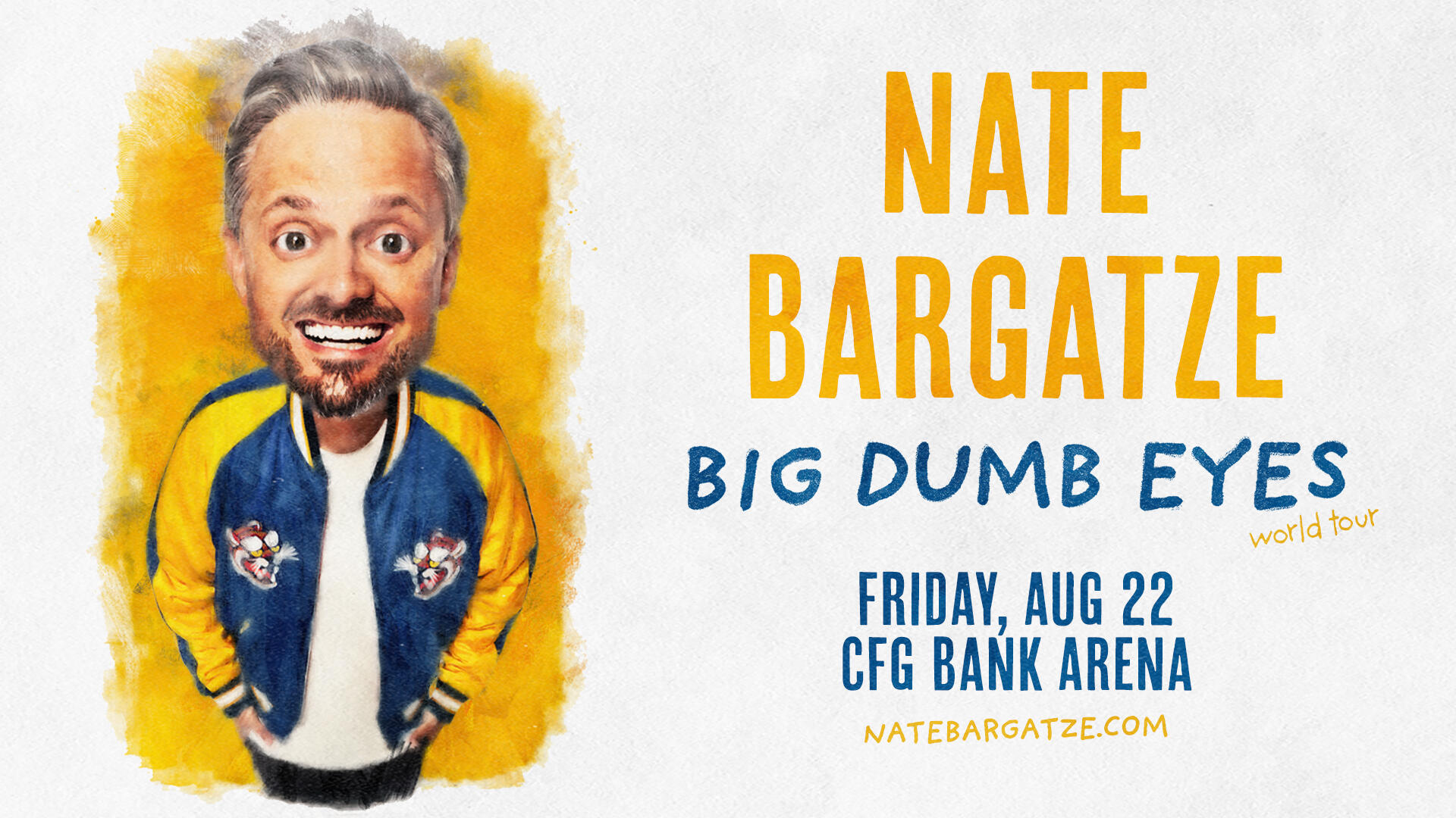 Campaign cover image for 🎤 Nate Bargatze: Big Dumb Eyes Comedy Tour Floor Seats