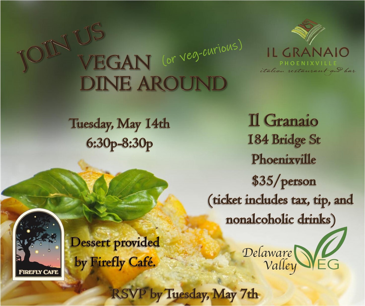 Campaign cover image for May Dine Around at Il Granaio (w/ Dessert by Firefly Cafe!)