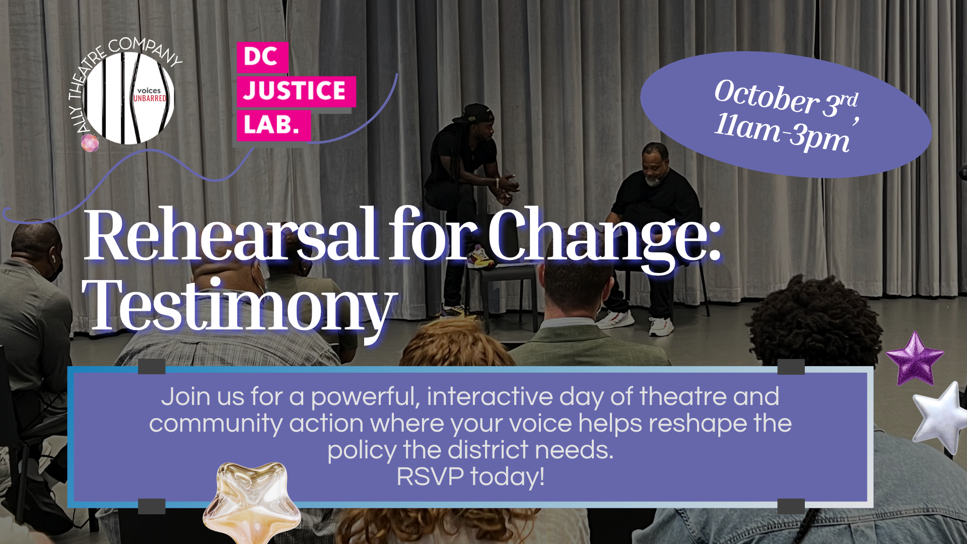 Campaign cover image for Rehearsal for Change: Testimony
