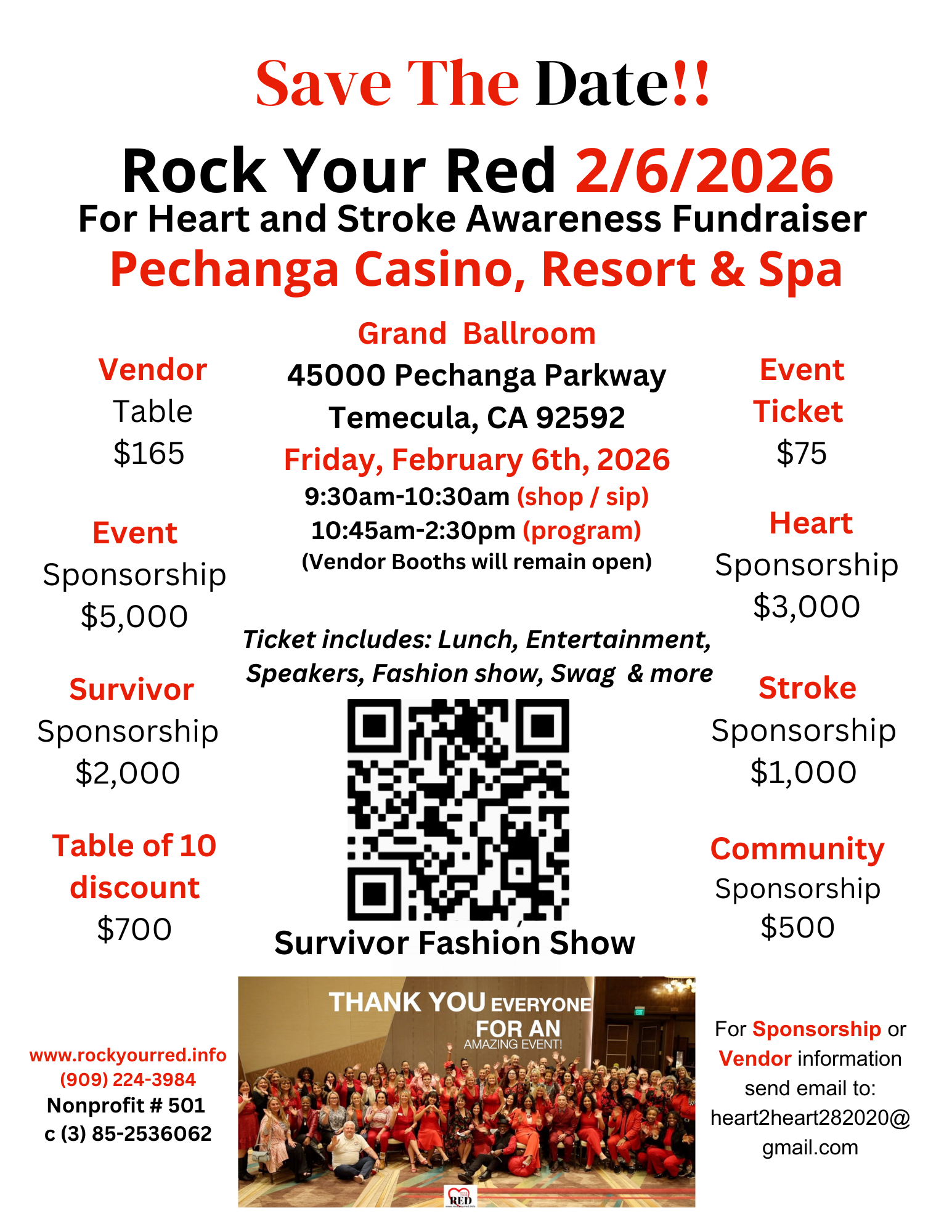 Campaign cover image for Rock Your Red for Heart & Stroke Awareness Feb. 6th, 2026