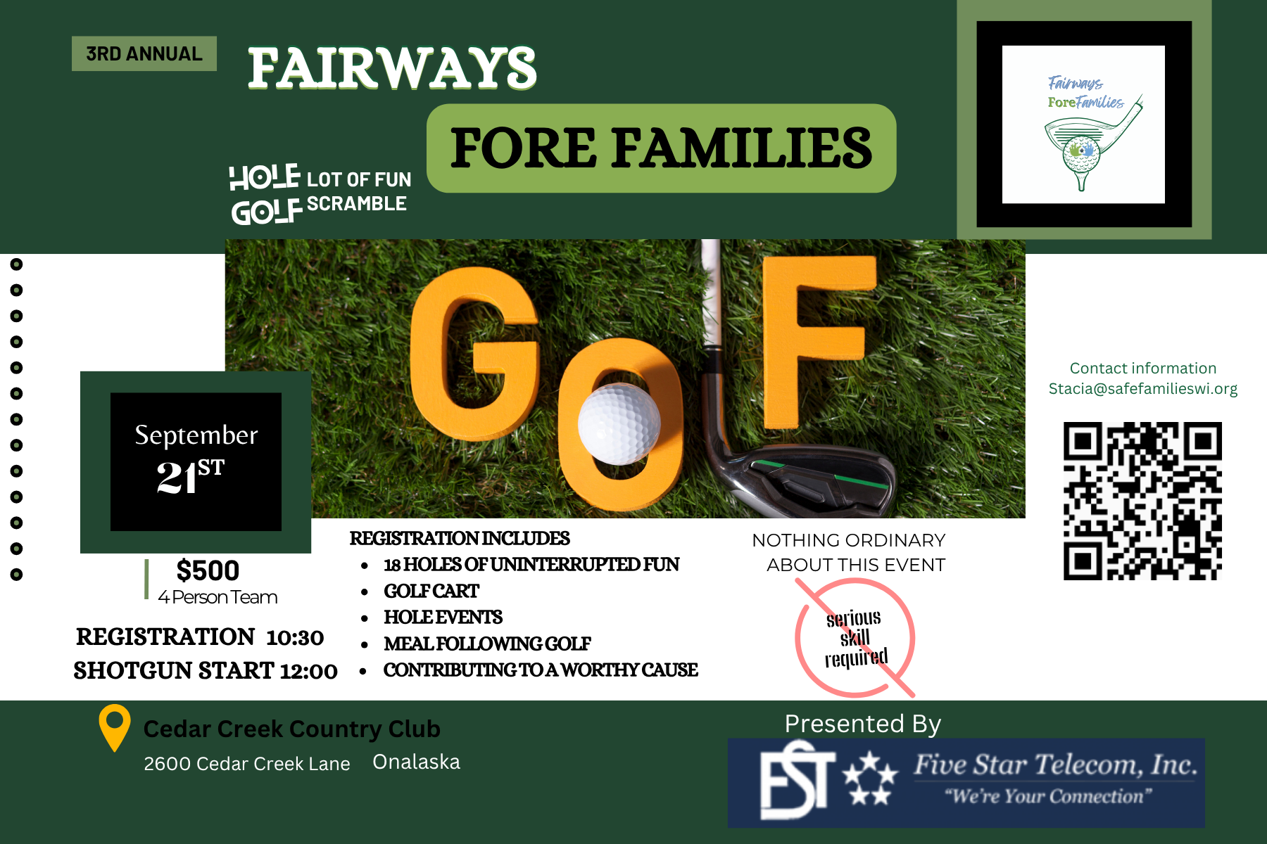 Campaign cover image for 2026 Fairways Fore Families