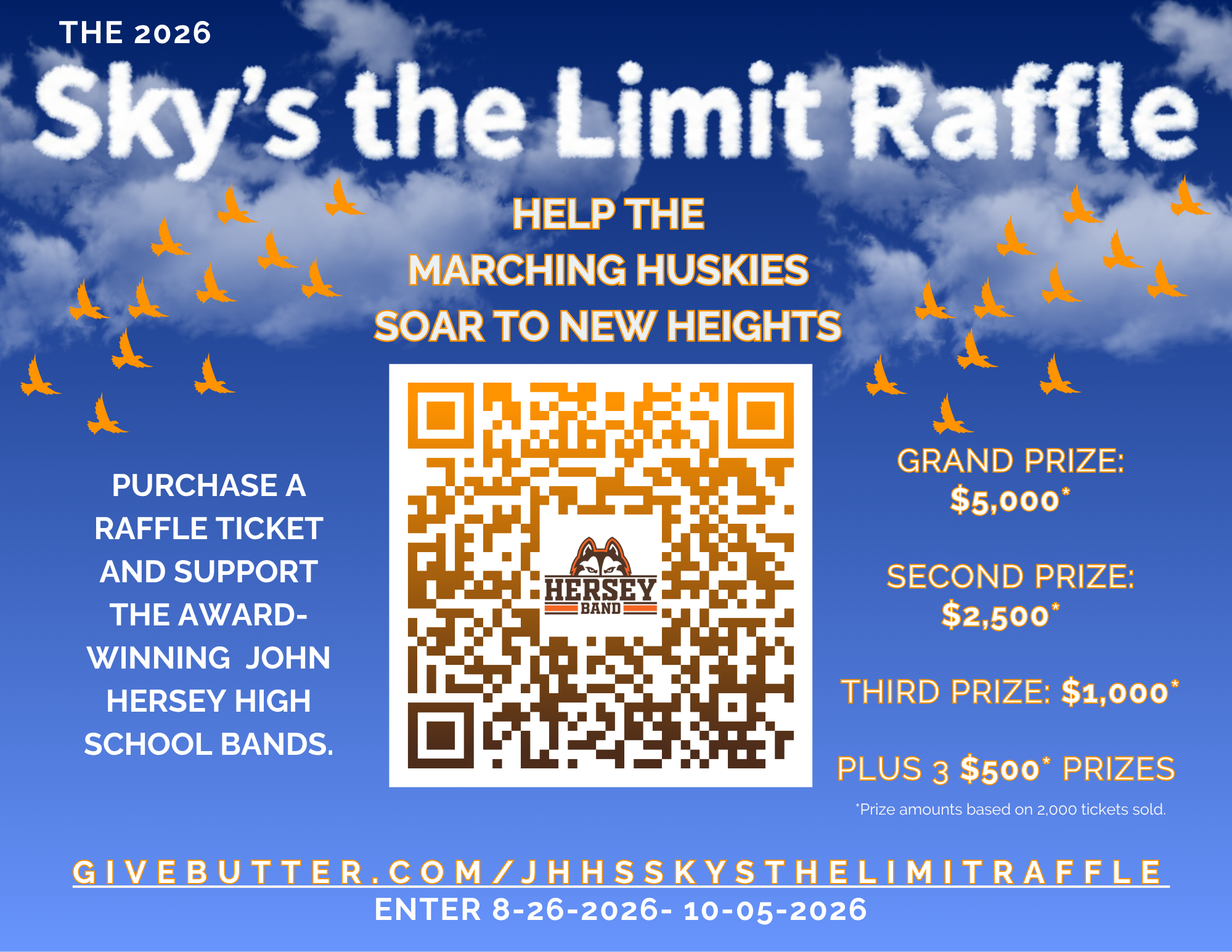 Campaign cover image for The 2026 Sky's the Limit Raffle