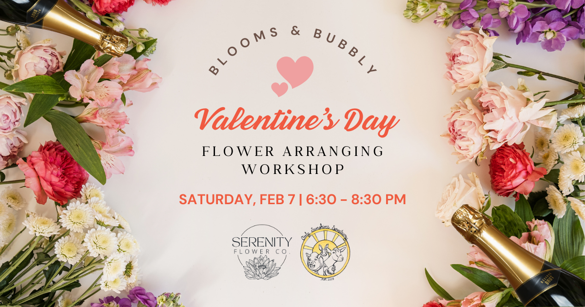 Campaign cover image for 2026 Blooms & Bubbly: Valentines Flower-Arranging Workshop