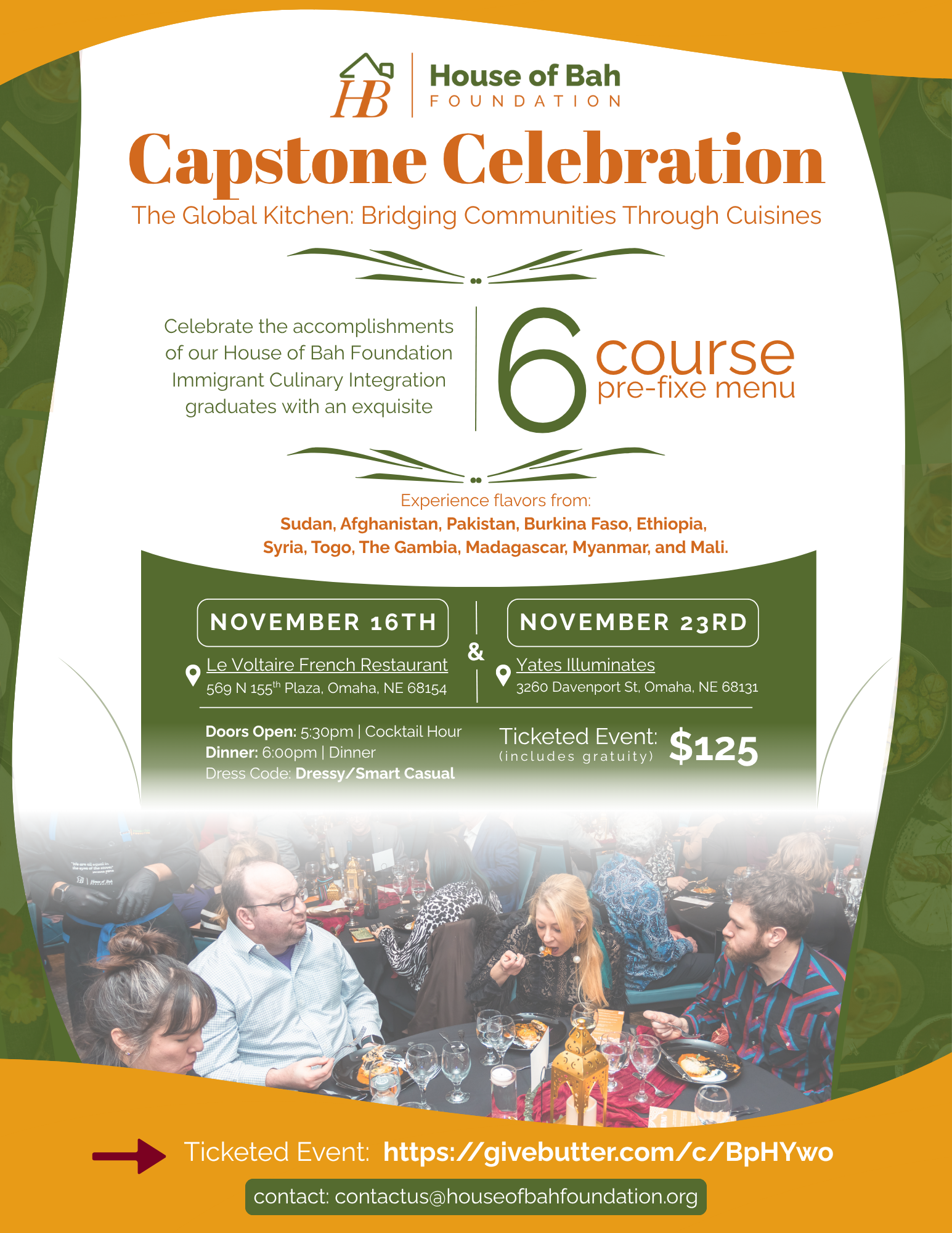 Campaign cover image for Immigrant Culinary Integration Capstone Dinner: Fall 2025