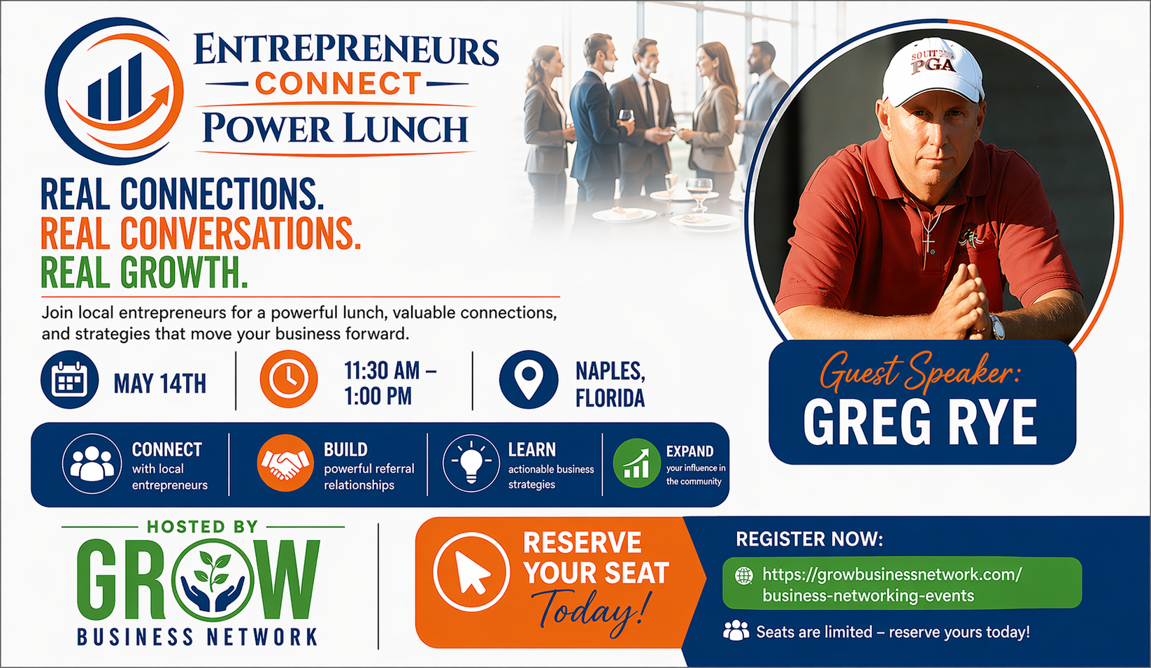 Campaign cover image for Entrepreneur Connect Power Lunch 4/14