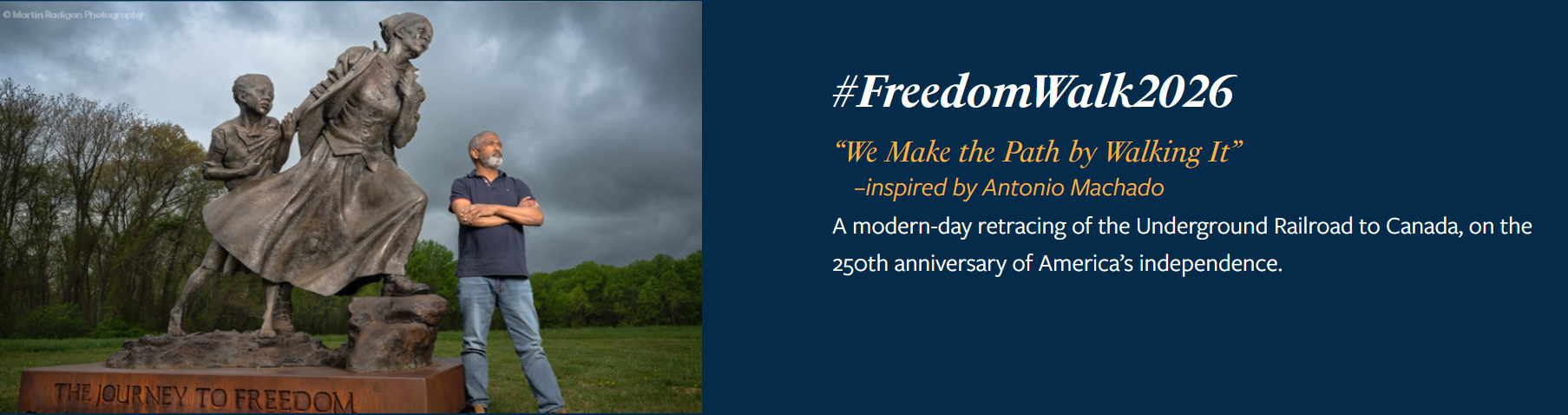 Campaign cover image for #FreedomWalk2026 Per-Mile Pledge