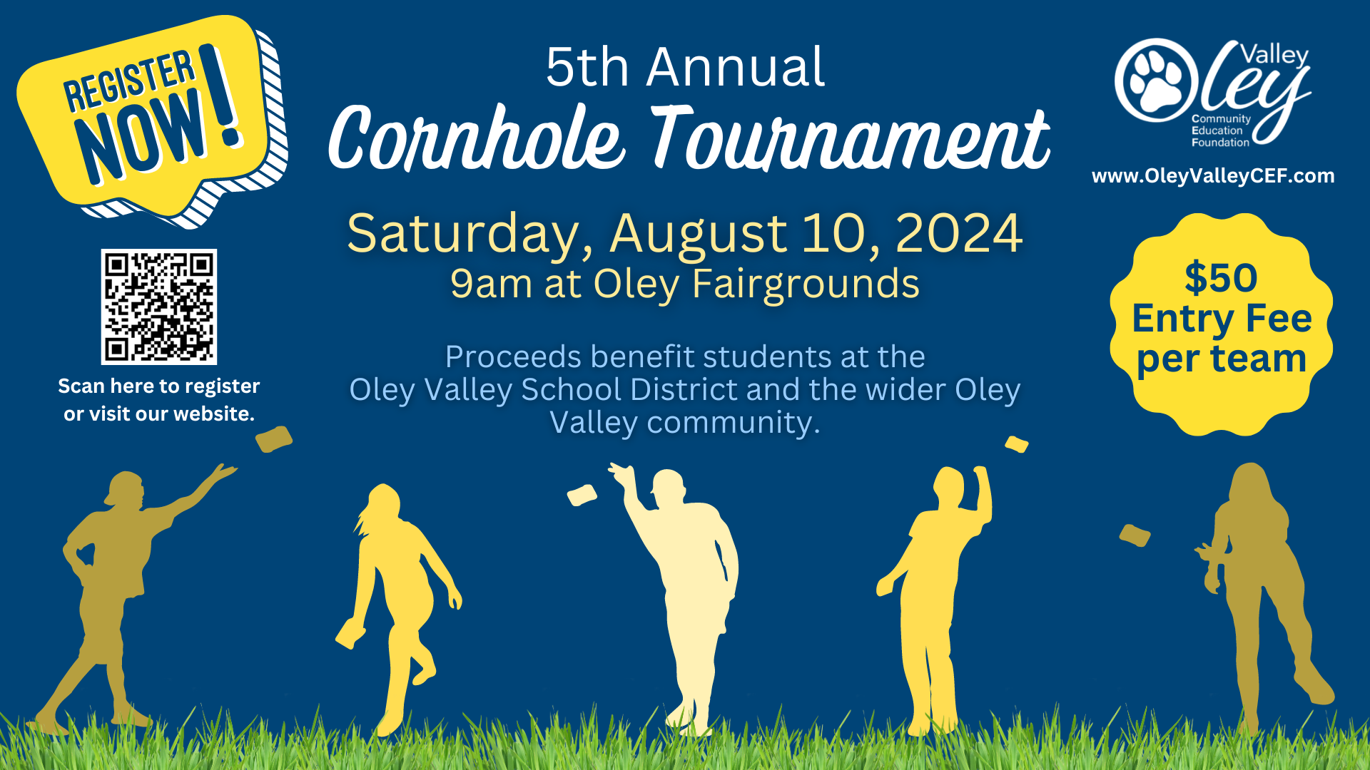 Campaign cover image for 2024 Cornhole Tournament Registration