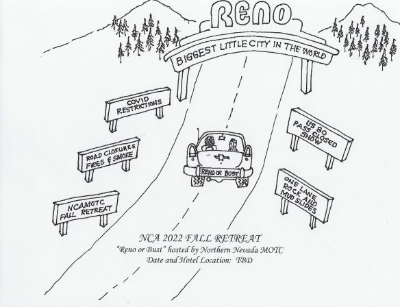 Campaign cover image for 2022 NCAMOTC Fall Retreat-Reno or Bust