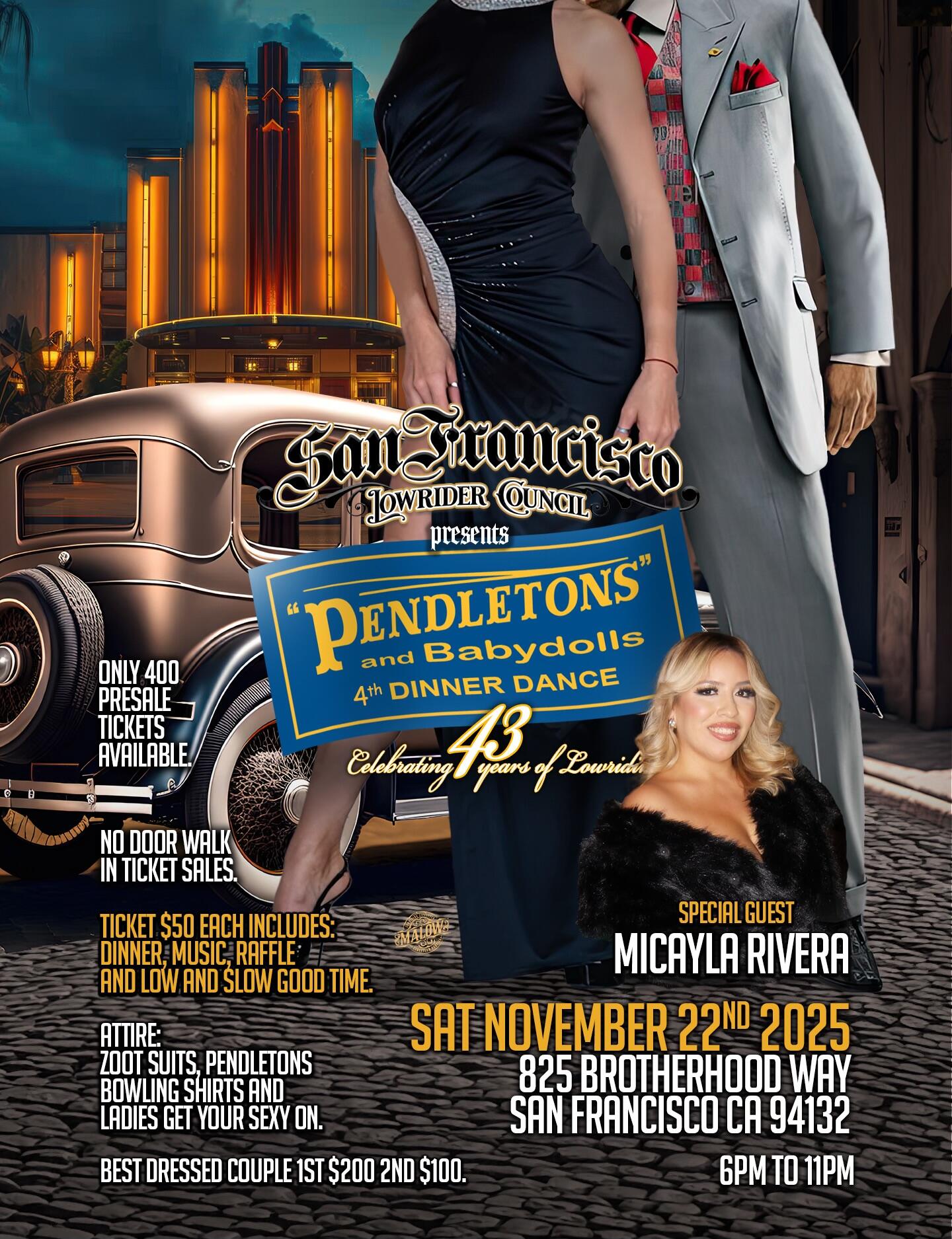 Campaign cover image for 2025 SF Lowrider Council Pendleton Dance