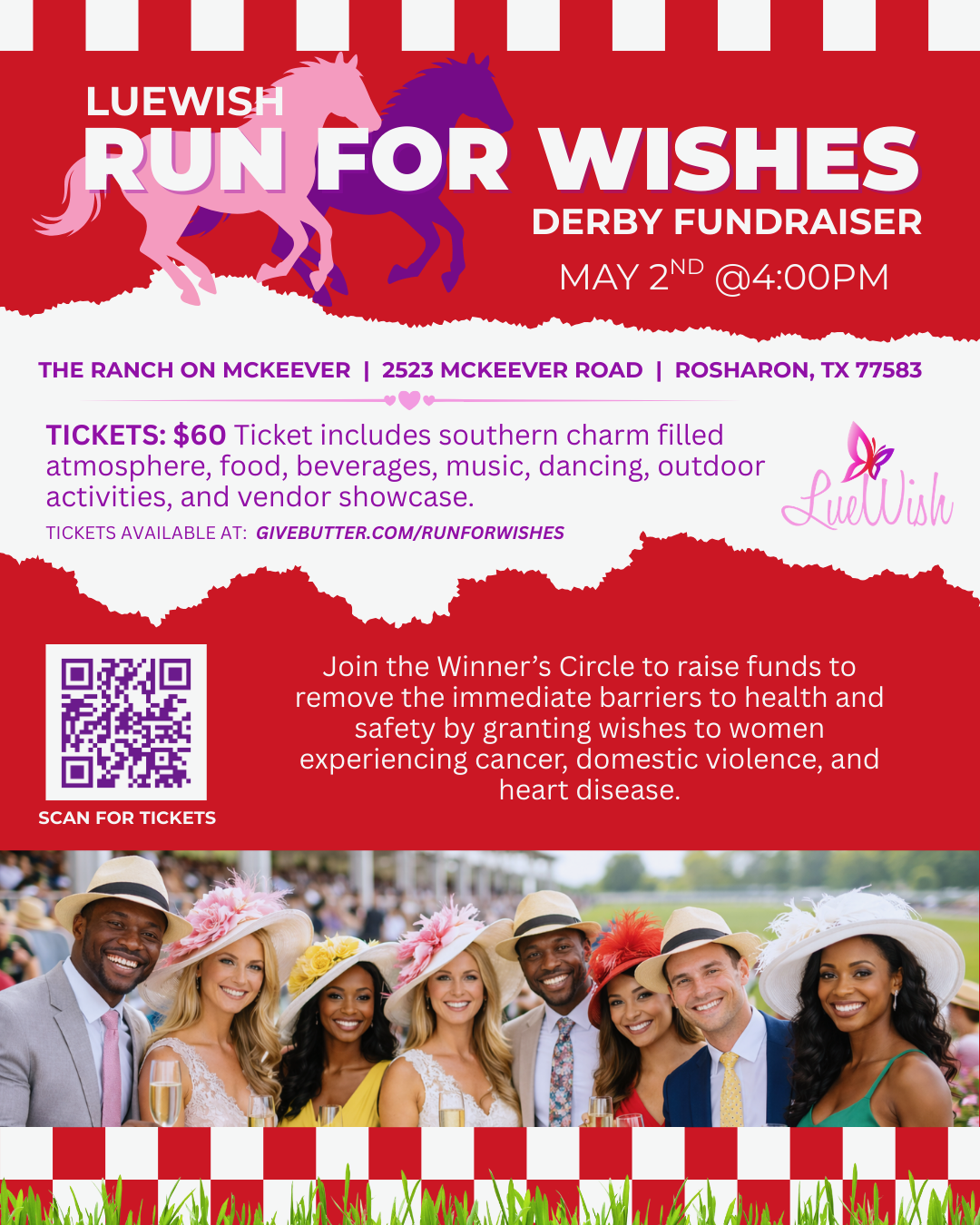 Campaign cover image for LueWish Run for Wishes Kentucky Derby Fundraiser