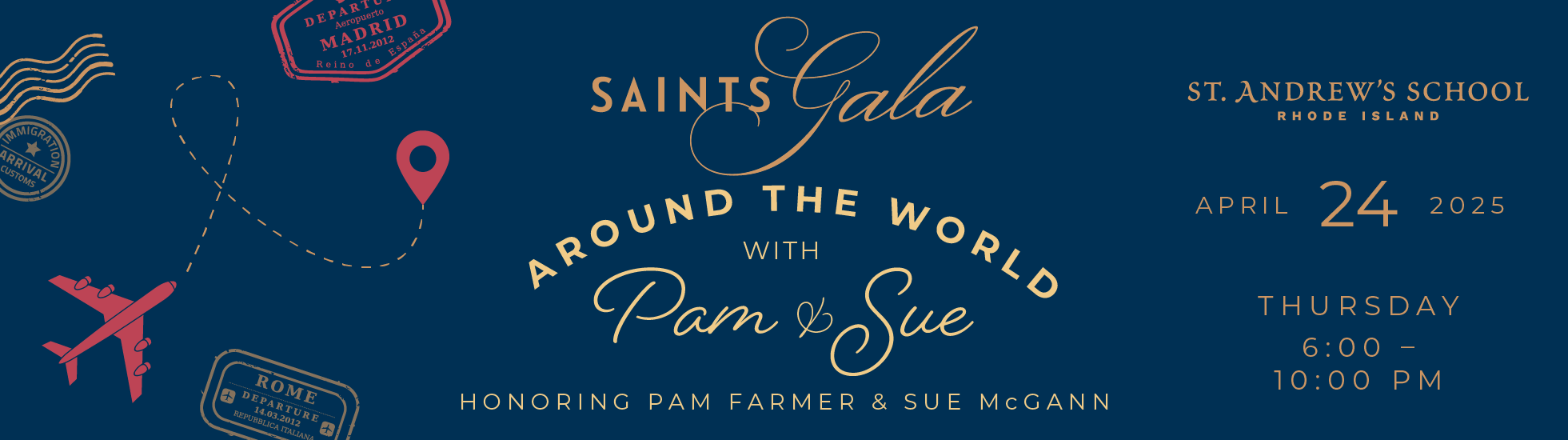 Campaign cover image for 2025 Saints Gala: Around the World with Pam and Sue