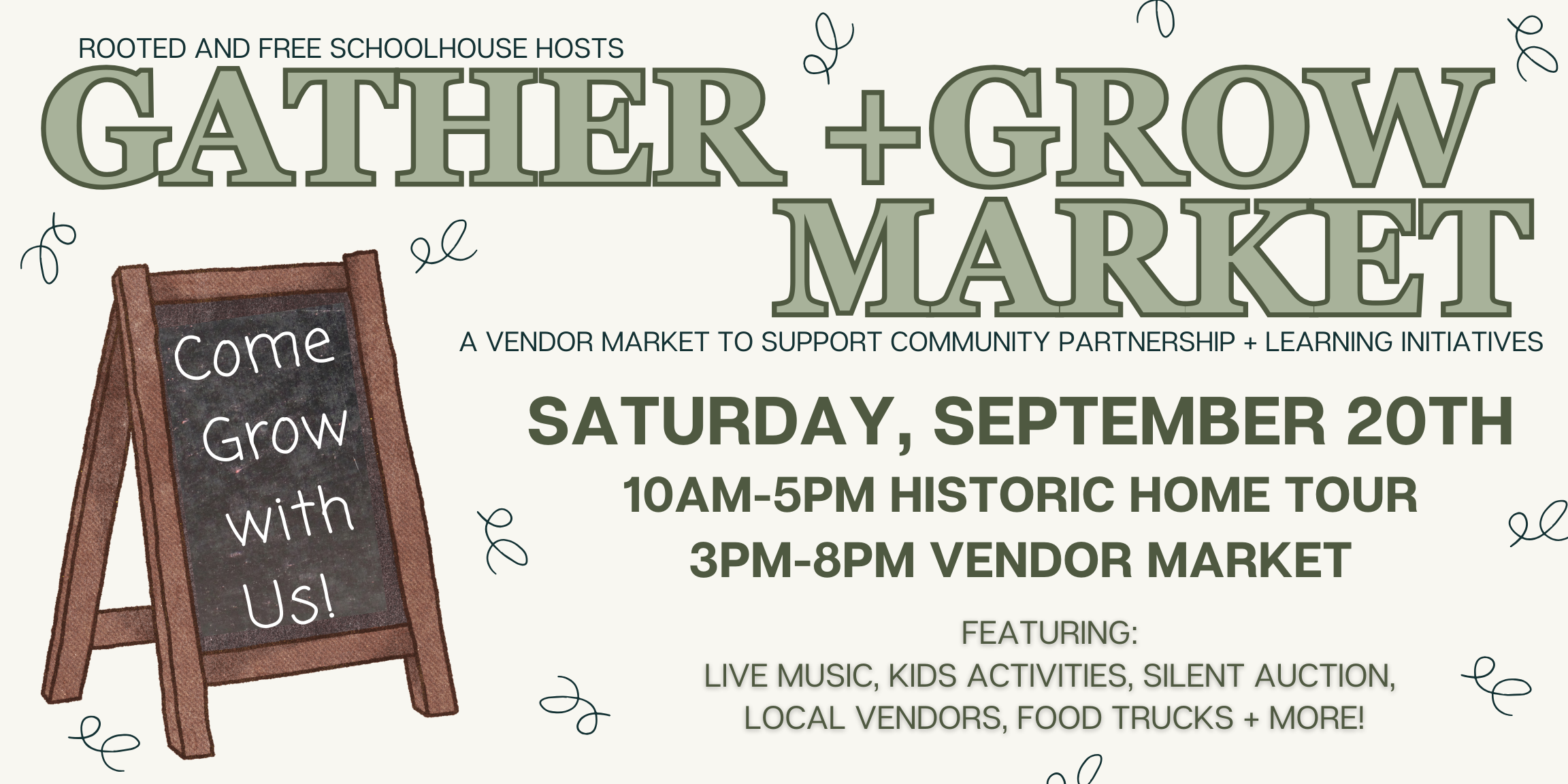 Campaign cover image for Gather + Grow: 2025 Vendor Market and Historic Home Tour