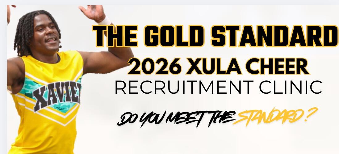 Campaign cover image for 2026 XULA Cheer Annual Recruitment Clinic