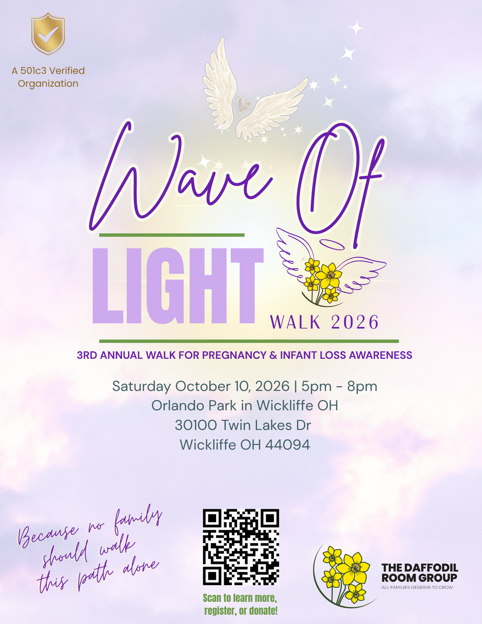 Campaign cover image for 2026 Wave of Light Walk for Pregnancy & Infant Loss Awareness