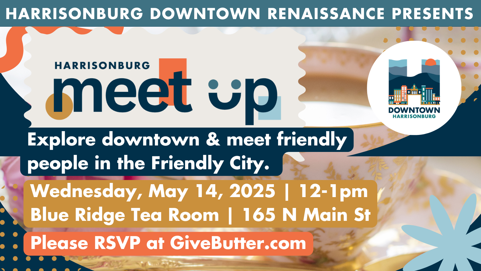Campaign cover image for Harrisonburg Meet Up at Blue Ridge Tea Room