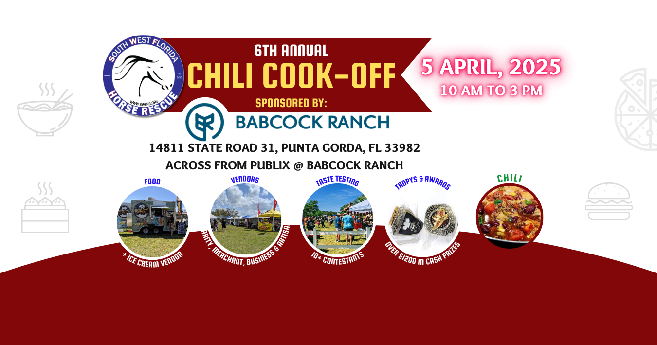 Campaign cover image for SWFHR 6th Annual Chili Cook-Off - Sponsored by Babcock Ranch
