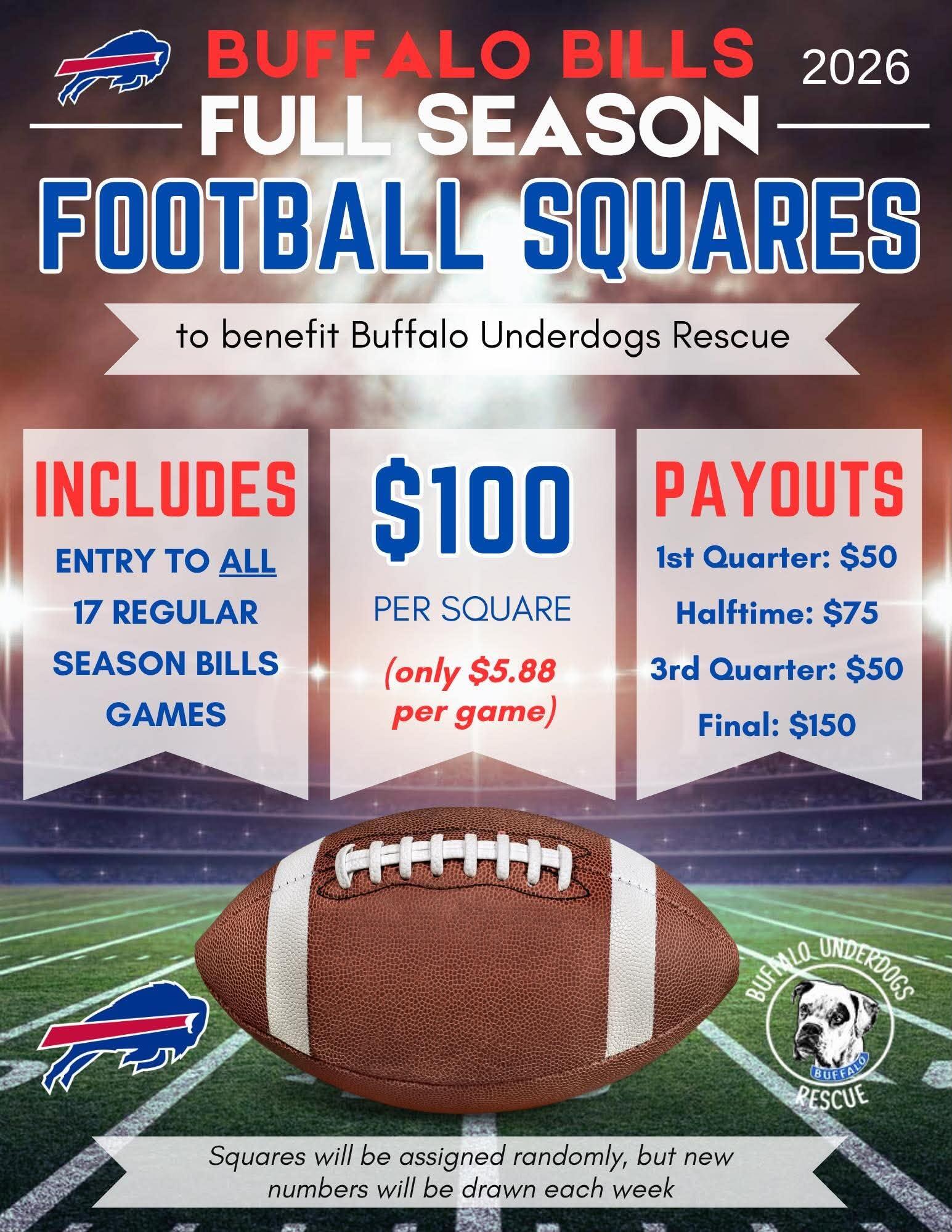 Campaign cover image for 🏈  Buffalo Bills 2026 Season Squares  🏈