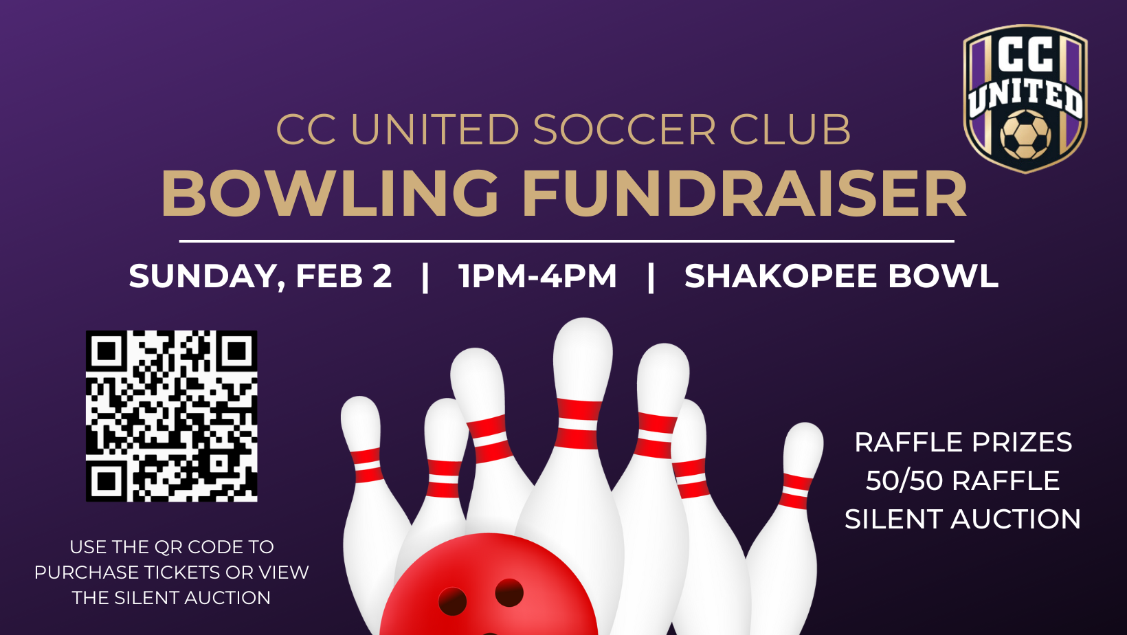 Campaign cover image for 2025 CC United Bowling Fundraiser