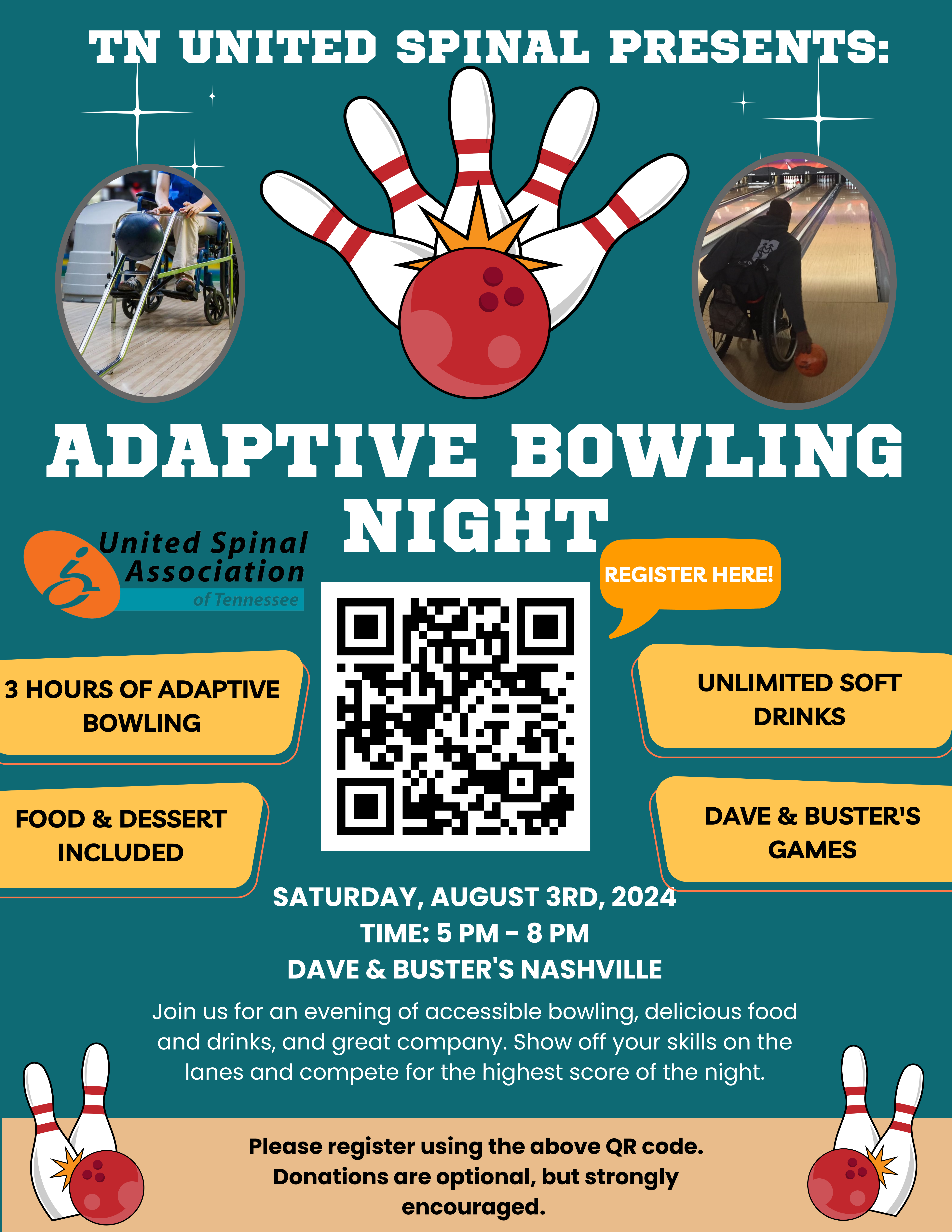 Campaign cover image for Adaptive Bowling Night
