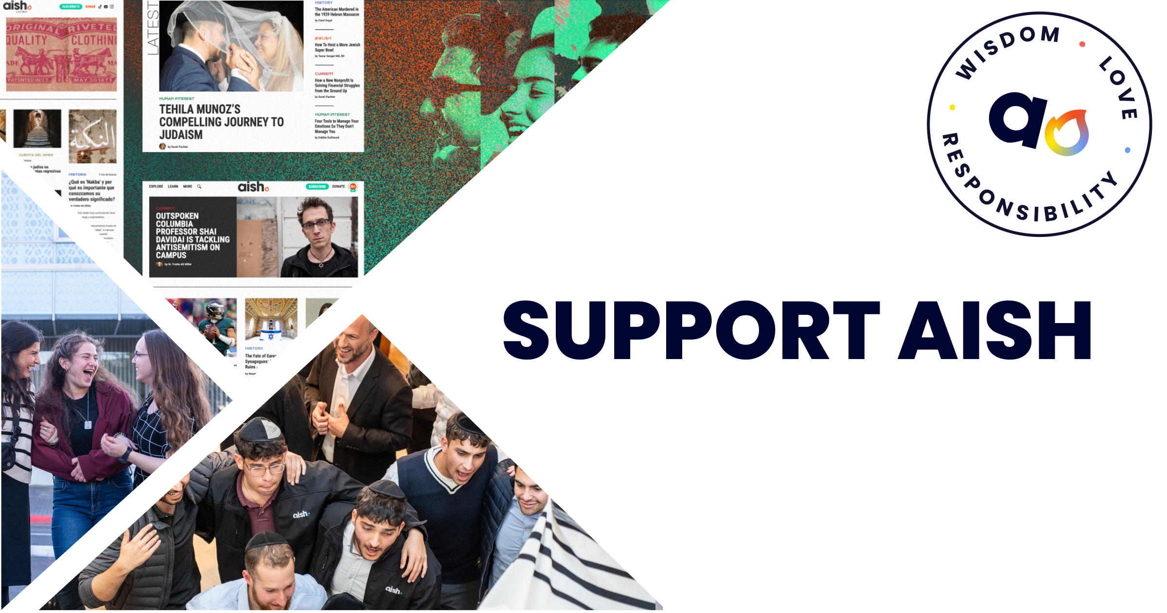 Campaign cover image for Partner with Aish and light up the world with Jewish Wisdom.