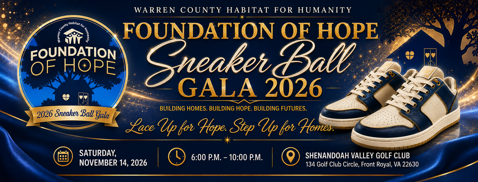 Campaign cover image for Sneaker Ball Gala - Warren County Habitat 2026 Fundraiser