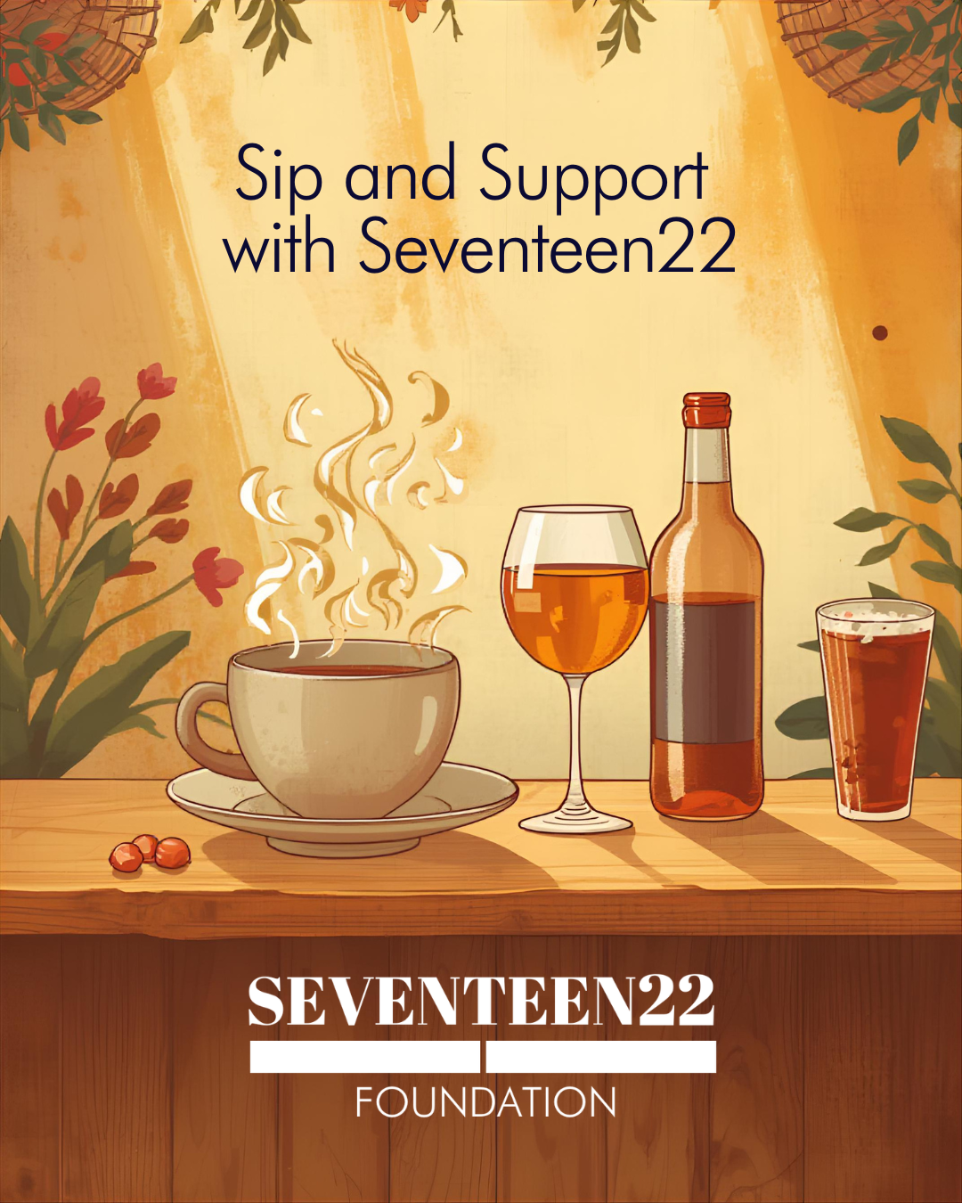 Campaign cover image for Sip & Support with Seventeen22