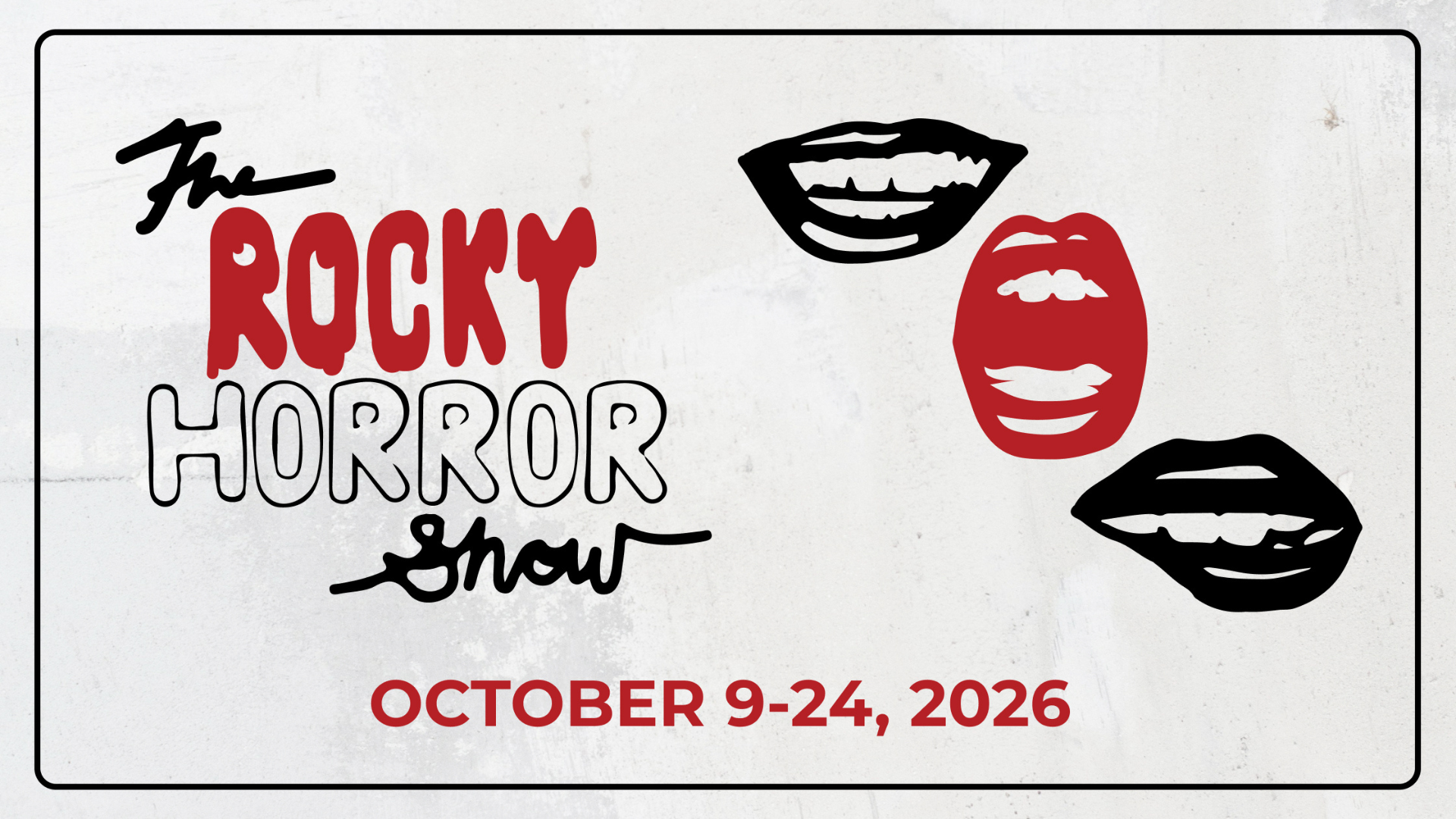 Campaign cover for The Rocky Horror Show - Playbill Advertisements