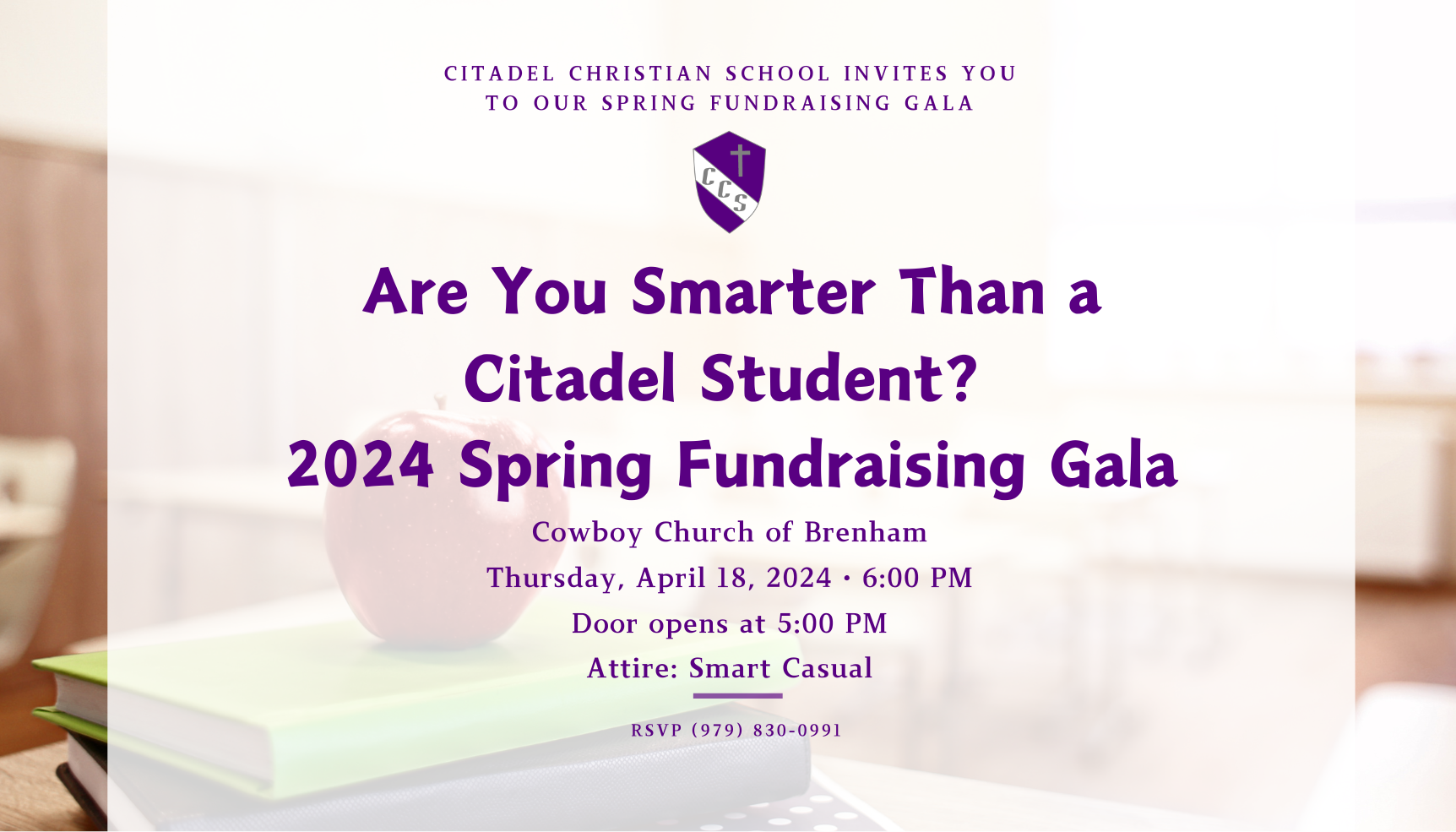 Campaign cover image for Are You Smarter Than A Citadel Student? Spring Fundraiser Gala 2024
