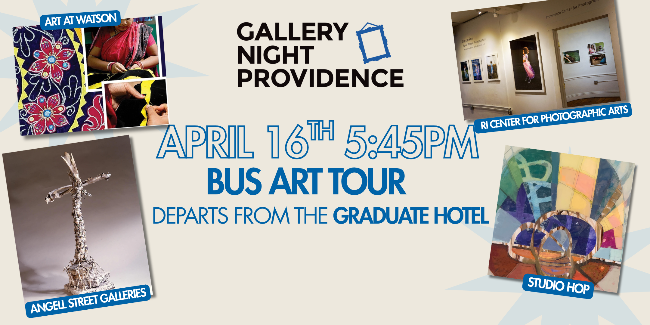 Campaign cover image for Gallery Night 2026 - April 16th 5:45pm Bus Tour