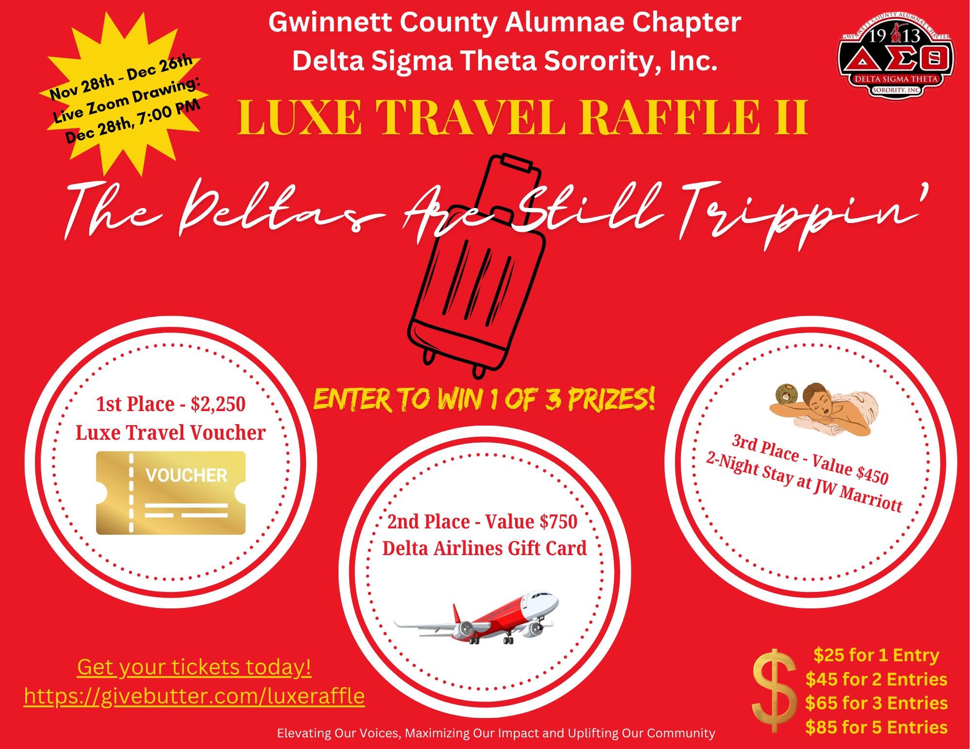 Campaign cover image for Luxe Travel Raffle