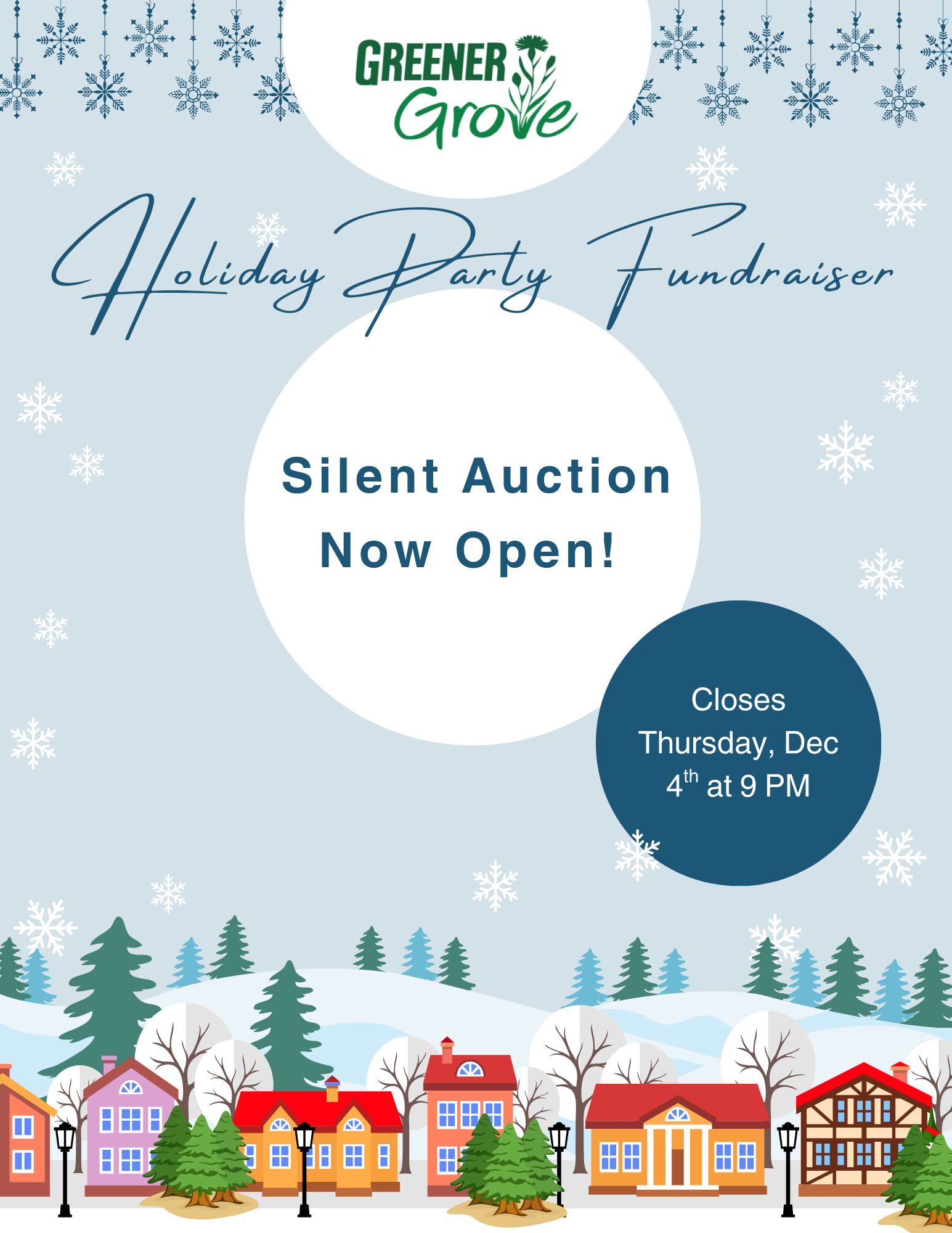 Campaign cover image for Greener Grove 2025 Holiday Party Fundraiser