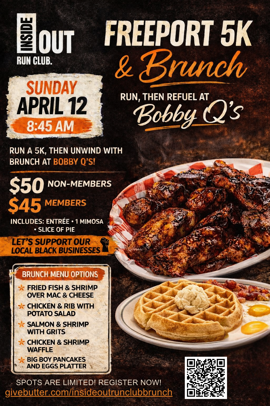 Campaign cover image for Inside Out Run Club Freeport 5k & Brunch @ Bobby Q's!